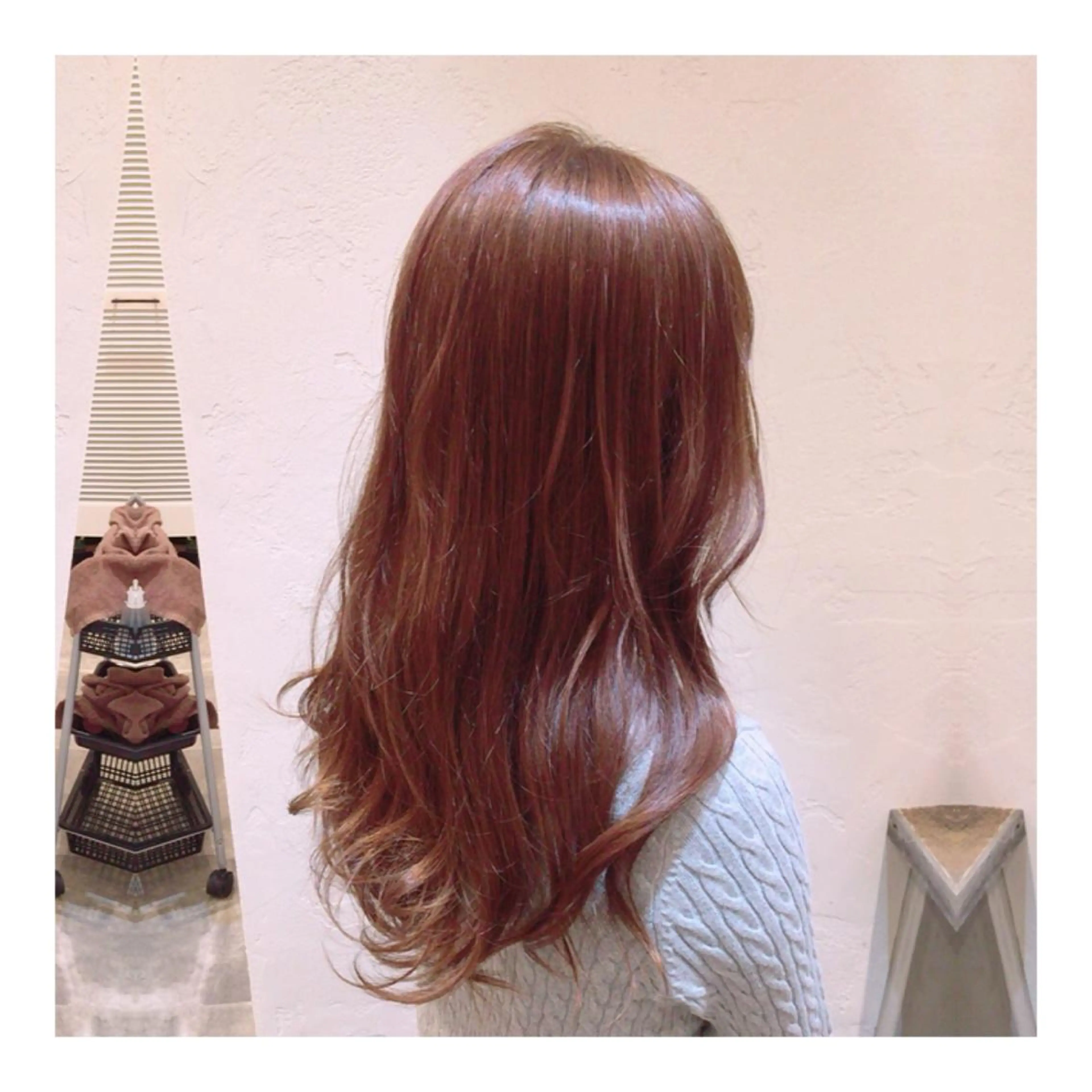 ロング カラー ベージュカラー イルミナカラー 髪質改善.縮毛矯正 ×韓国ヘアyukiのヘアスタイル