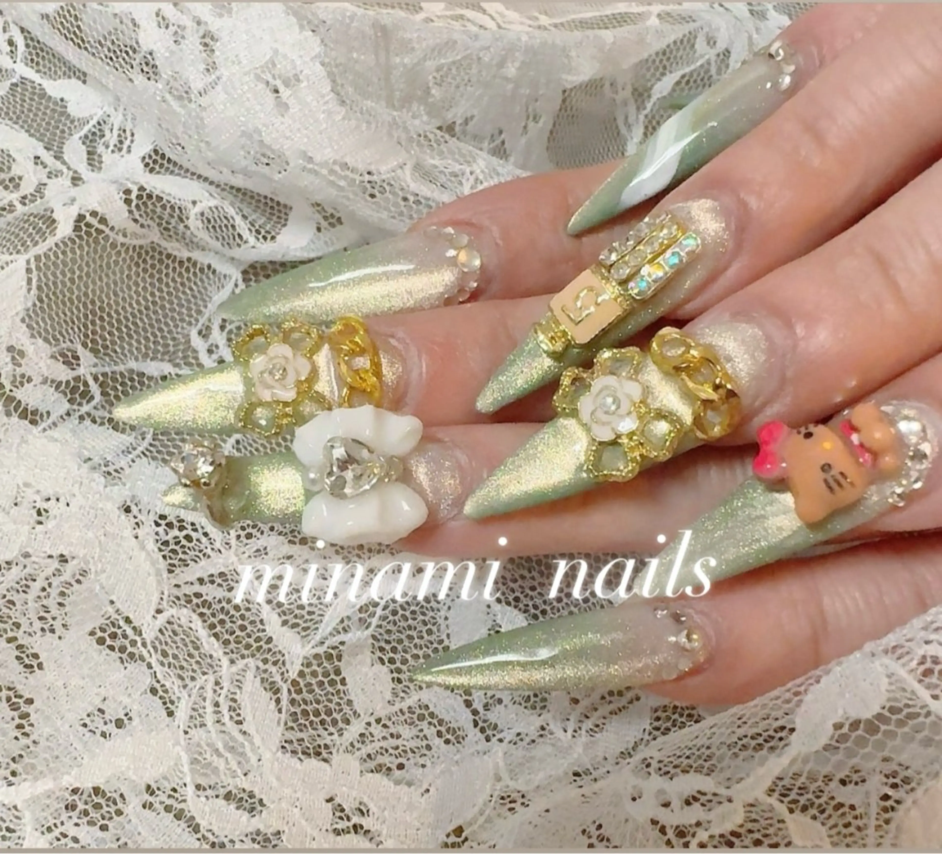 💖人気💖長さだし＋アートし放題ハンドジェルネイル💅ハンドエステ付き💕3D、特殊ネイル、痛ネイル不可の写真