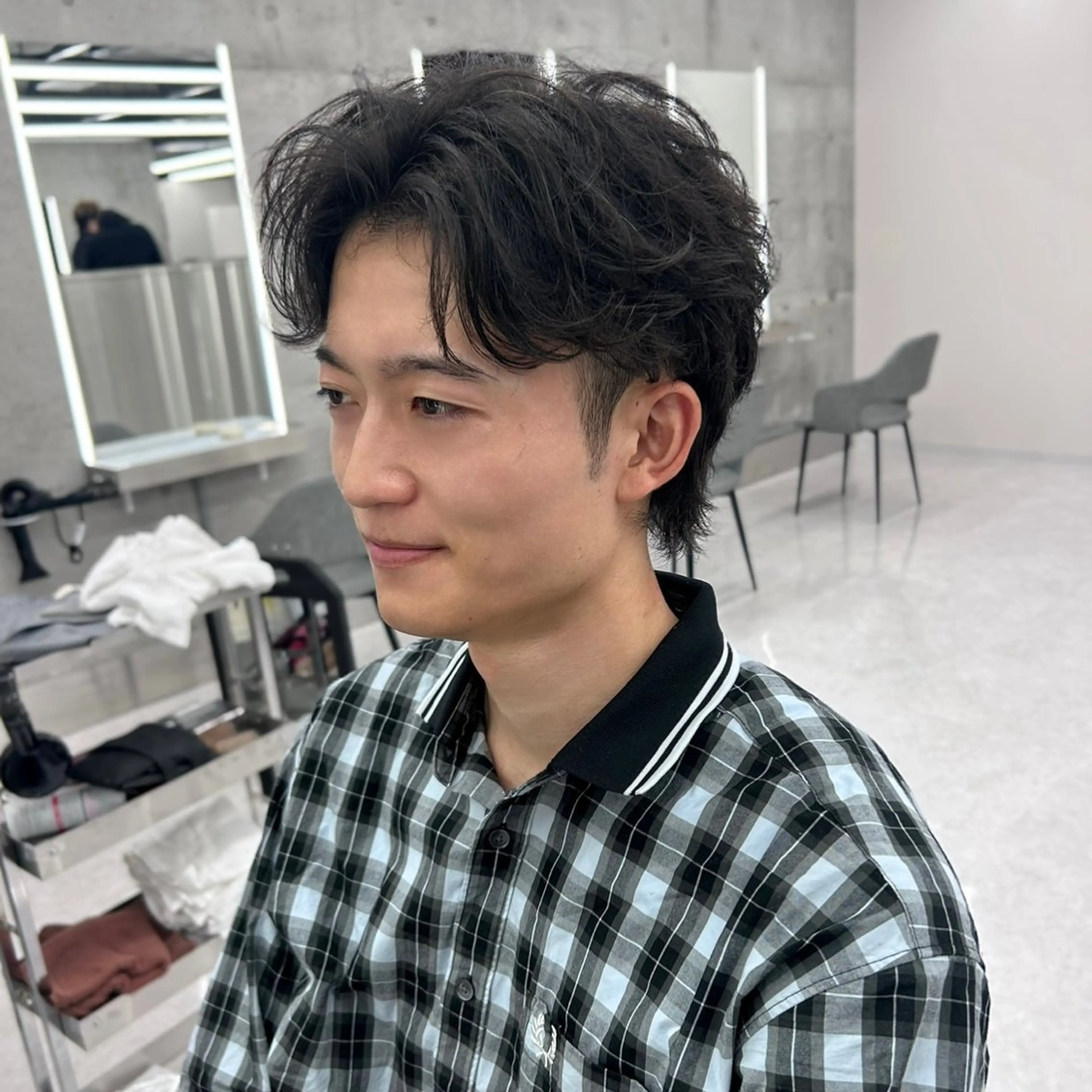 メンズ センターパート 石山 洸平のヘアスタイル