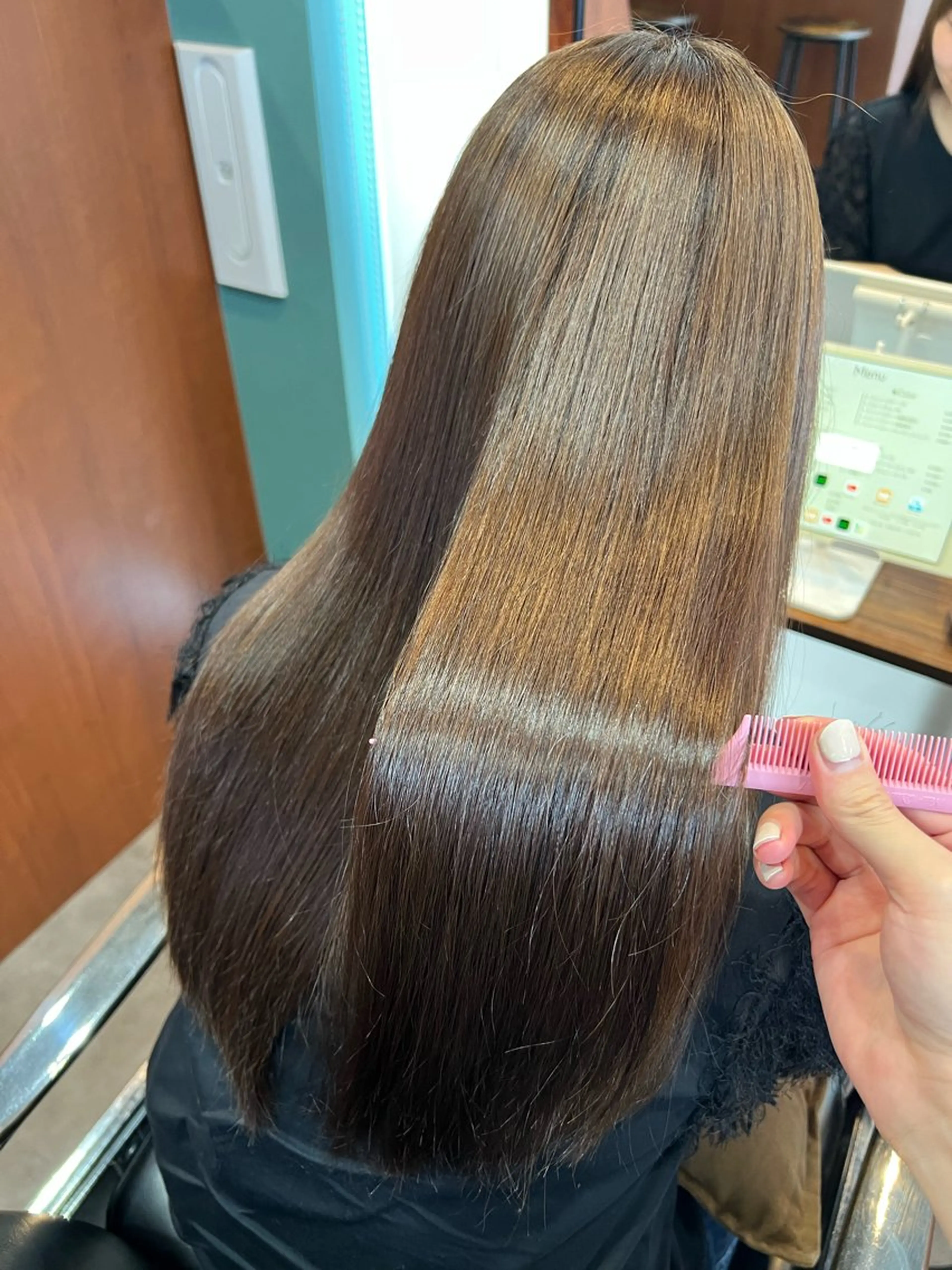 ロング ヘアカラー トリートメント 美髪矯正/髪質改善 🌼 原田 愛弓のヘアスタイル