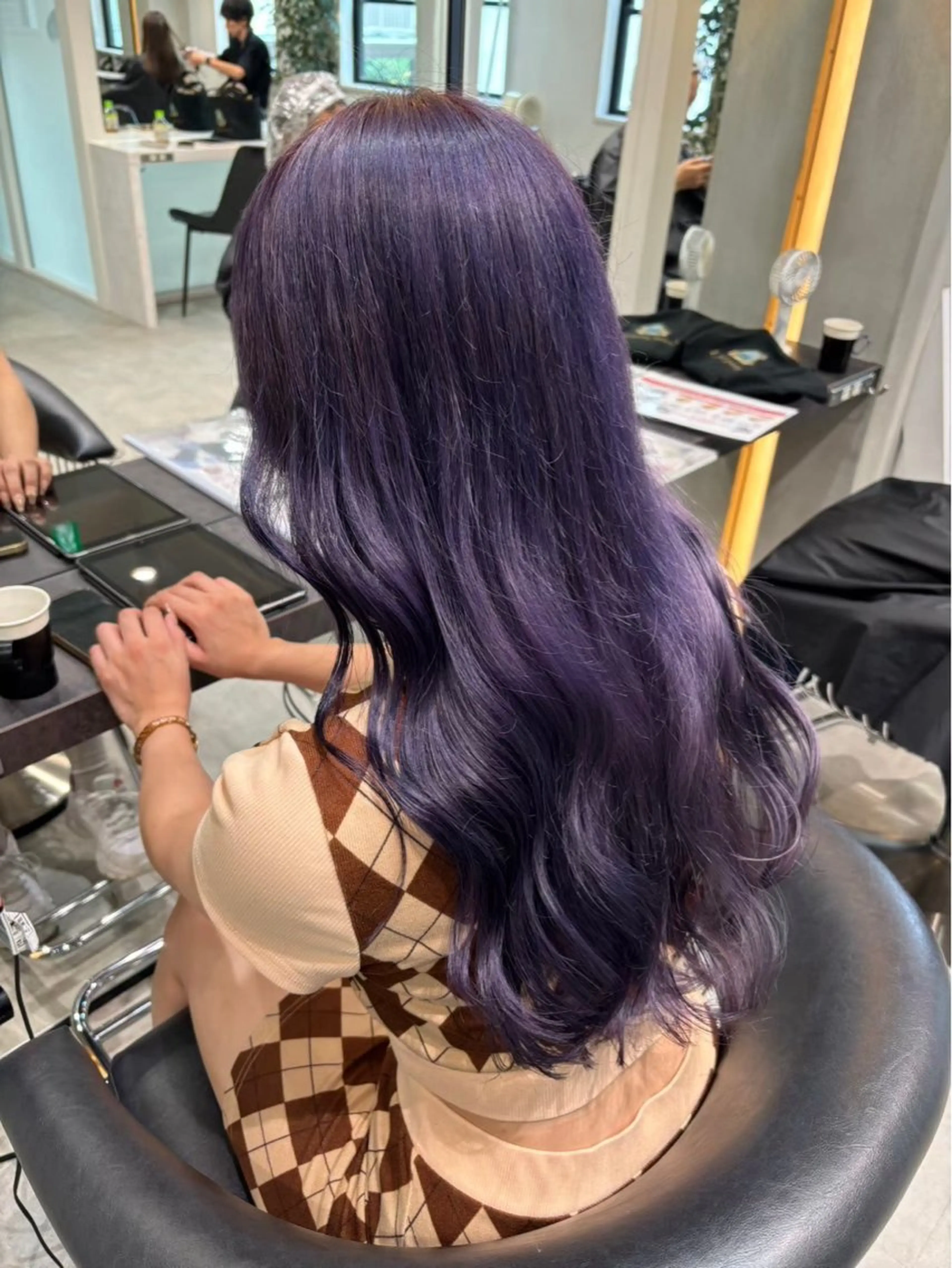 ロング カラー ショート/パーマ/ 𝒕𝒐-𝒌𝒊のヘアスタイル