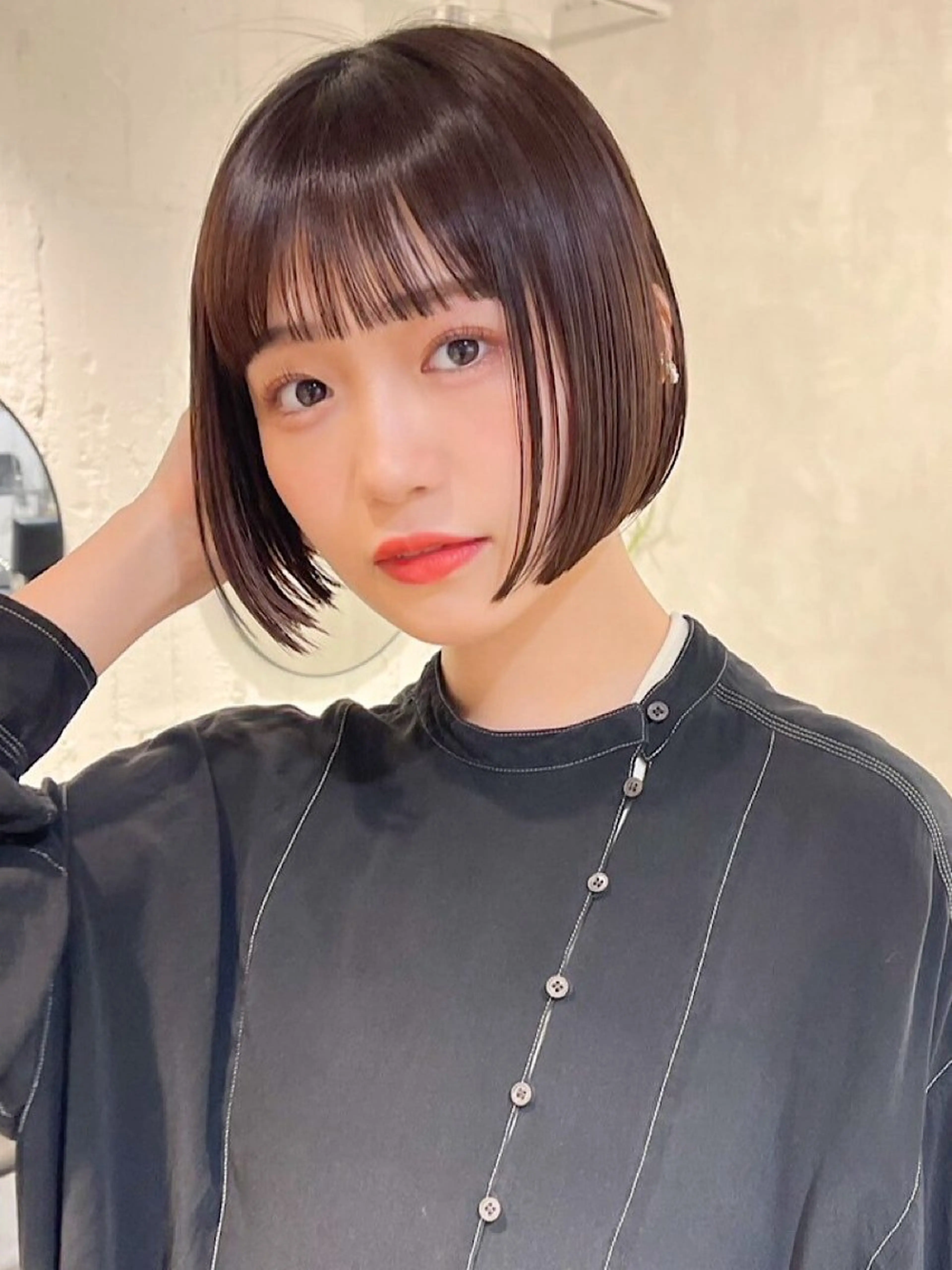 セミロング カット 縮毛矯正 お悩み解決縮毛矯正 レイヤー達人柴崎大樹のヘアスタイル