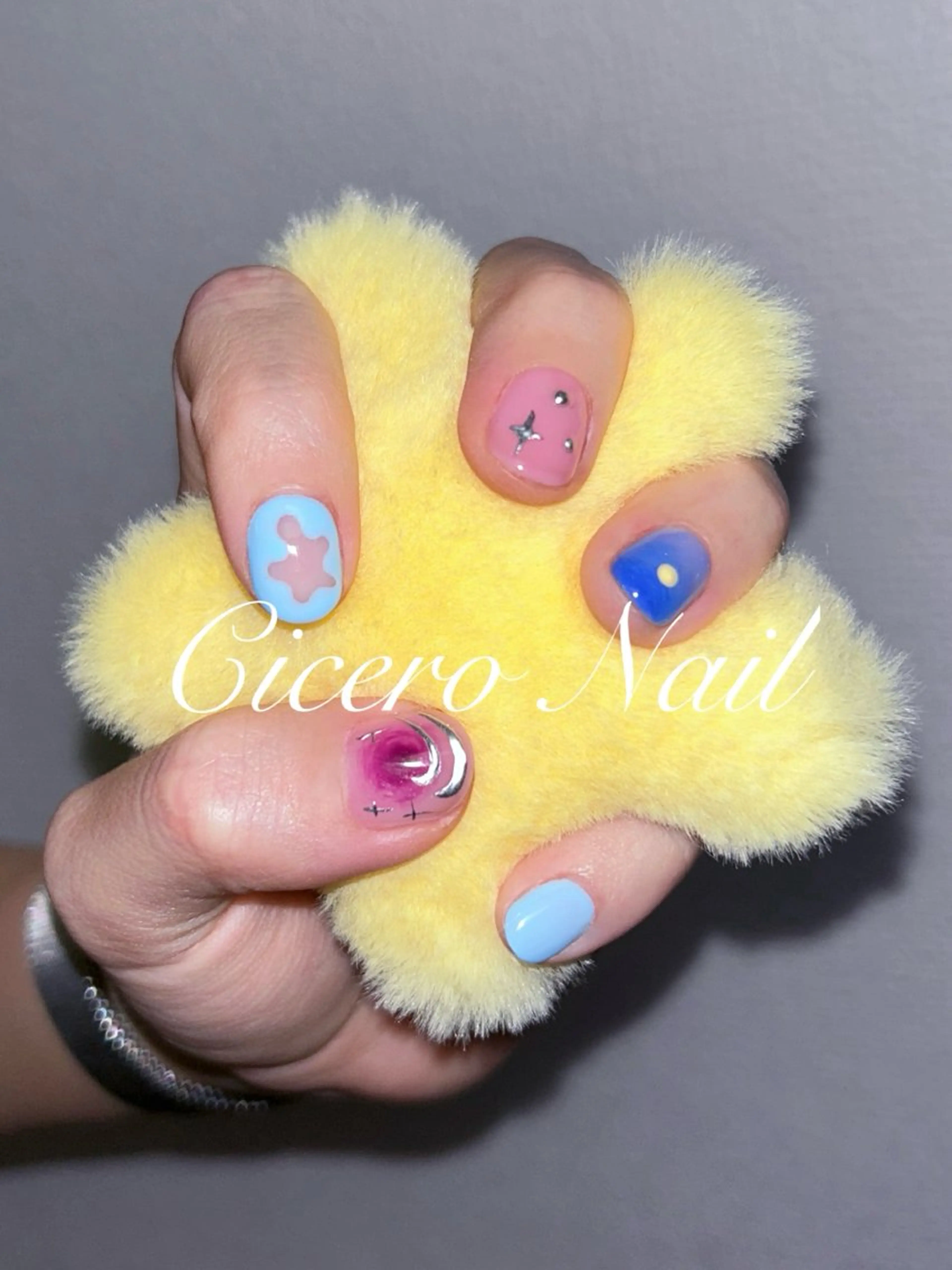ネイル ラメ(グリッター) ミラーネイル Cicero Nailのネイルデザイン