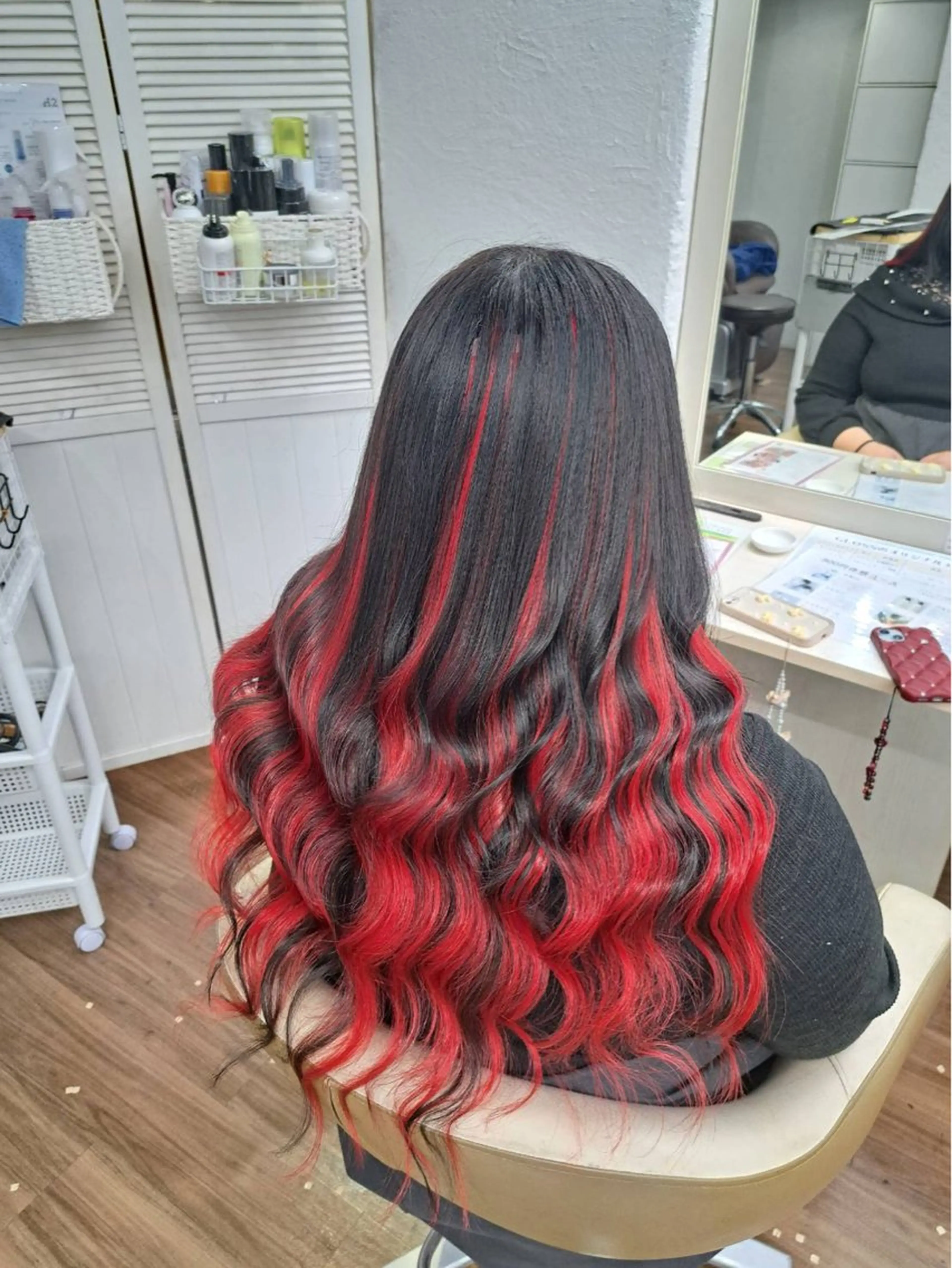 ロング エクステ エクステ GLOSS 心斎橋 山上のヘアスタイル