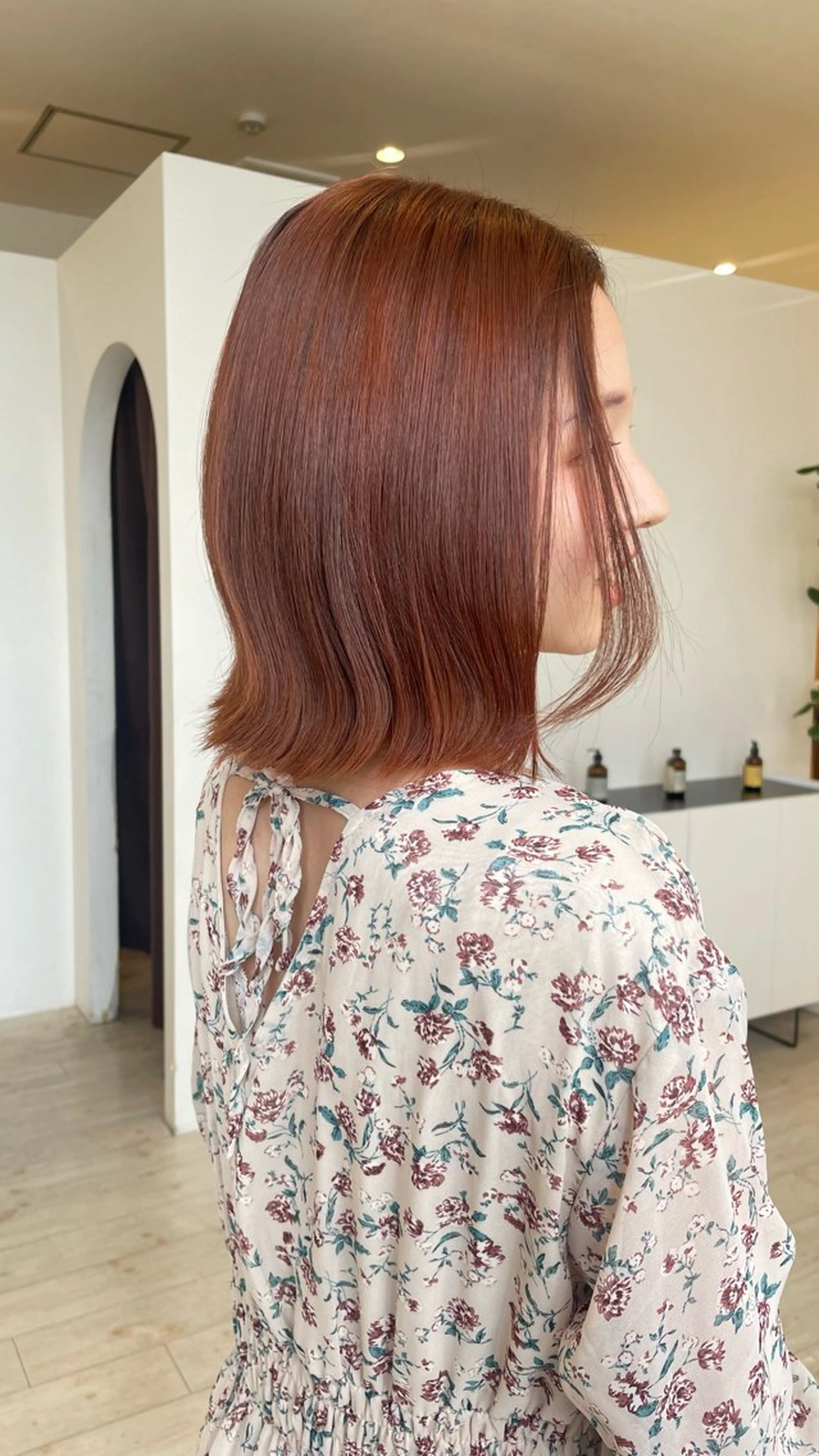 ミディアム カラー ブリーチ ブリーチなしカラー オレンジ 薬院浄水通/ショート /メンズ/rukaのヘアスタイル