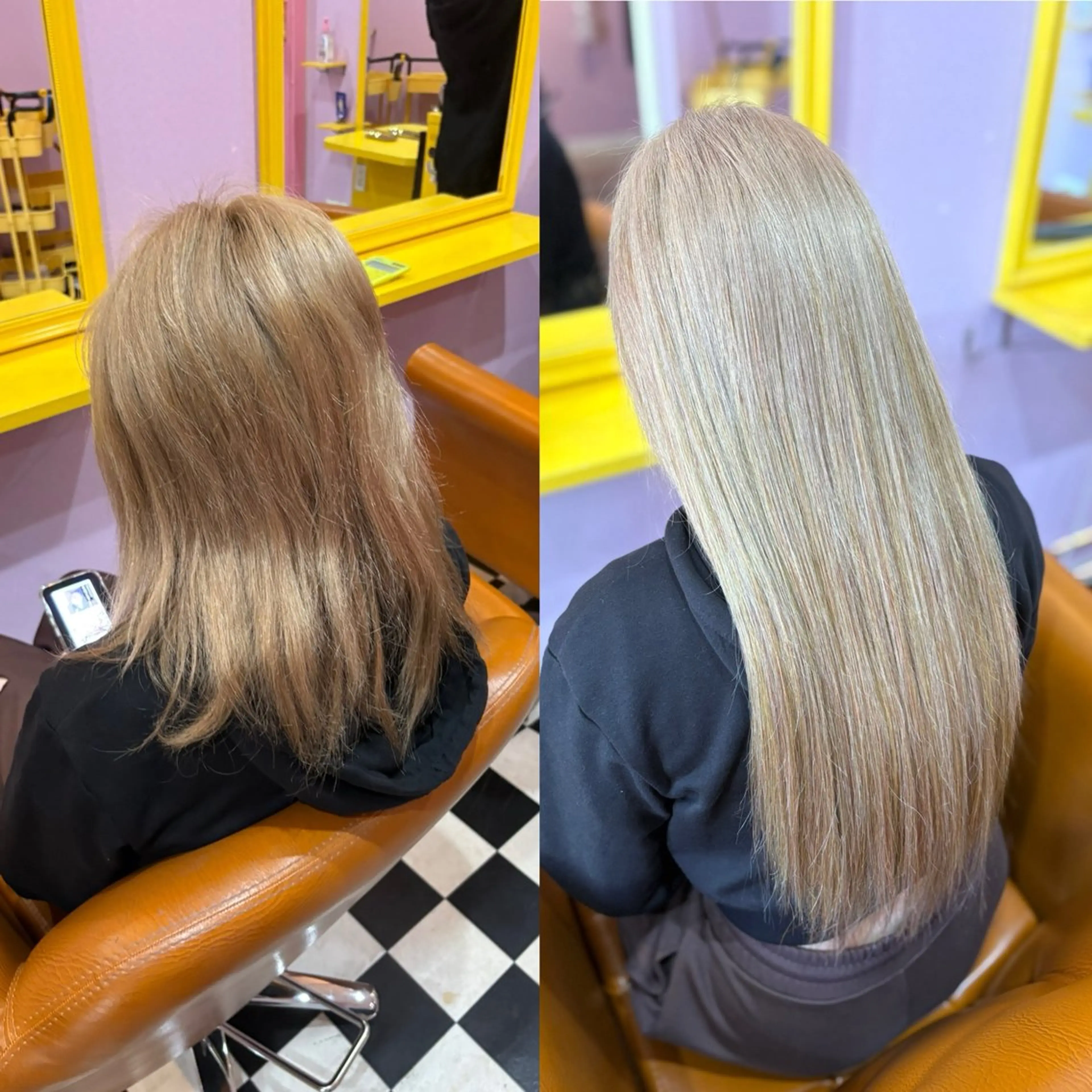 セミロング エクステ チビ編み込みエクステ どぅ〜す/YUIのヘアスタイル