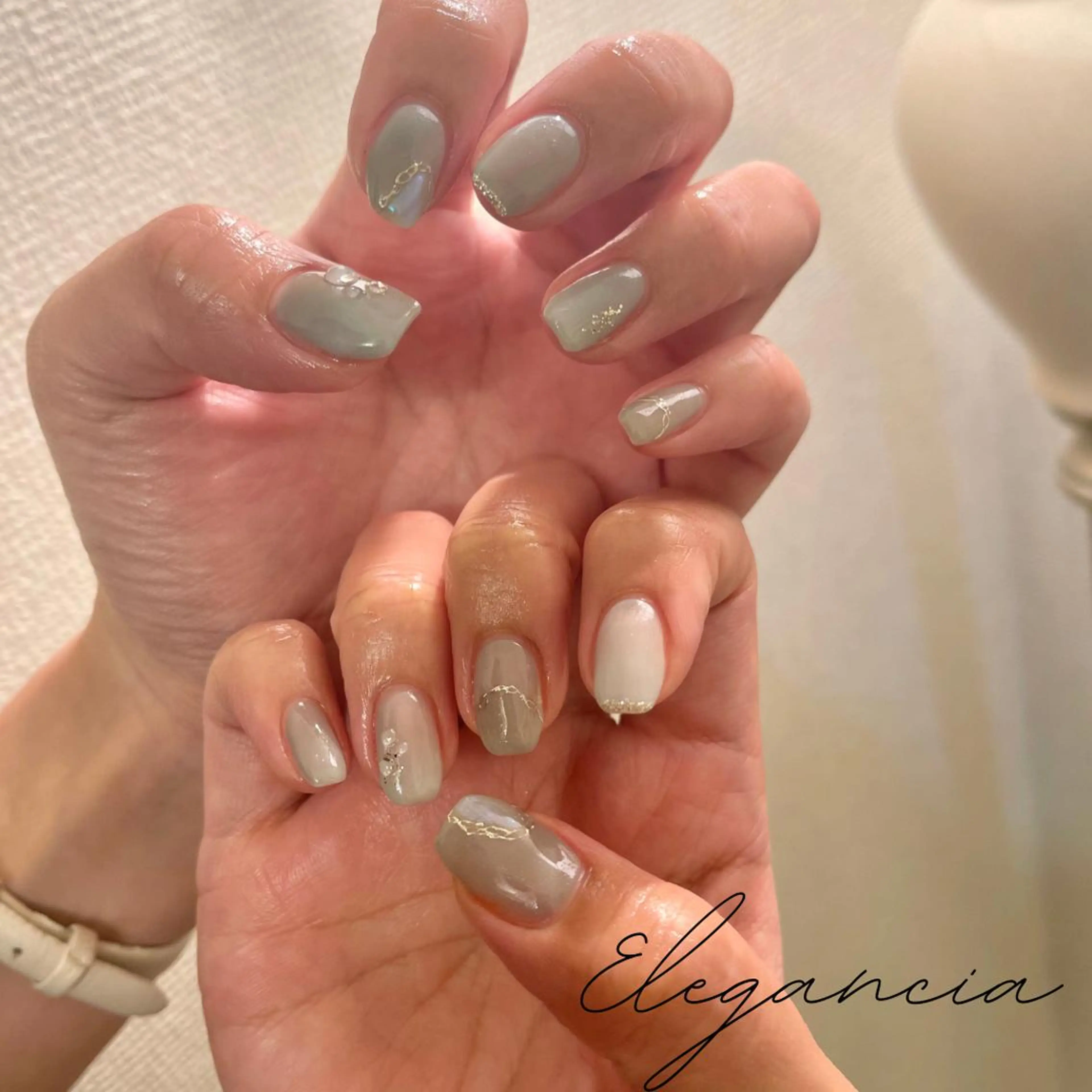 カラー ネイル ハンドネイル Elegancia. Hiromiのネイルデザイン