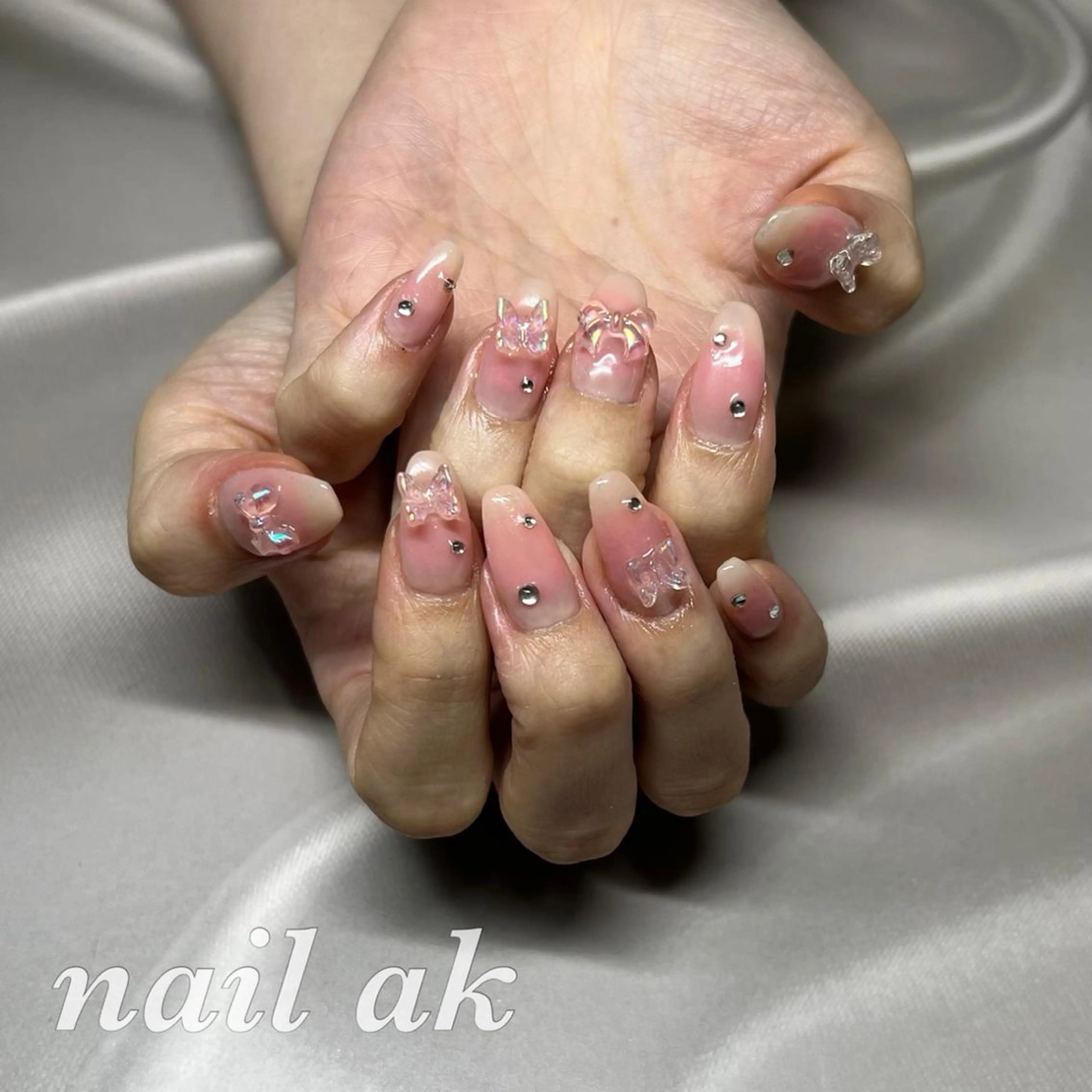 ネイル ワンホンネイル ハンドネイル ak nail .のネイルデザイン