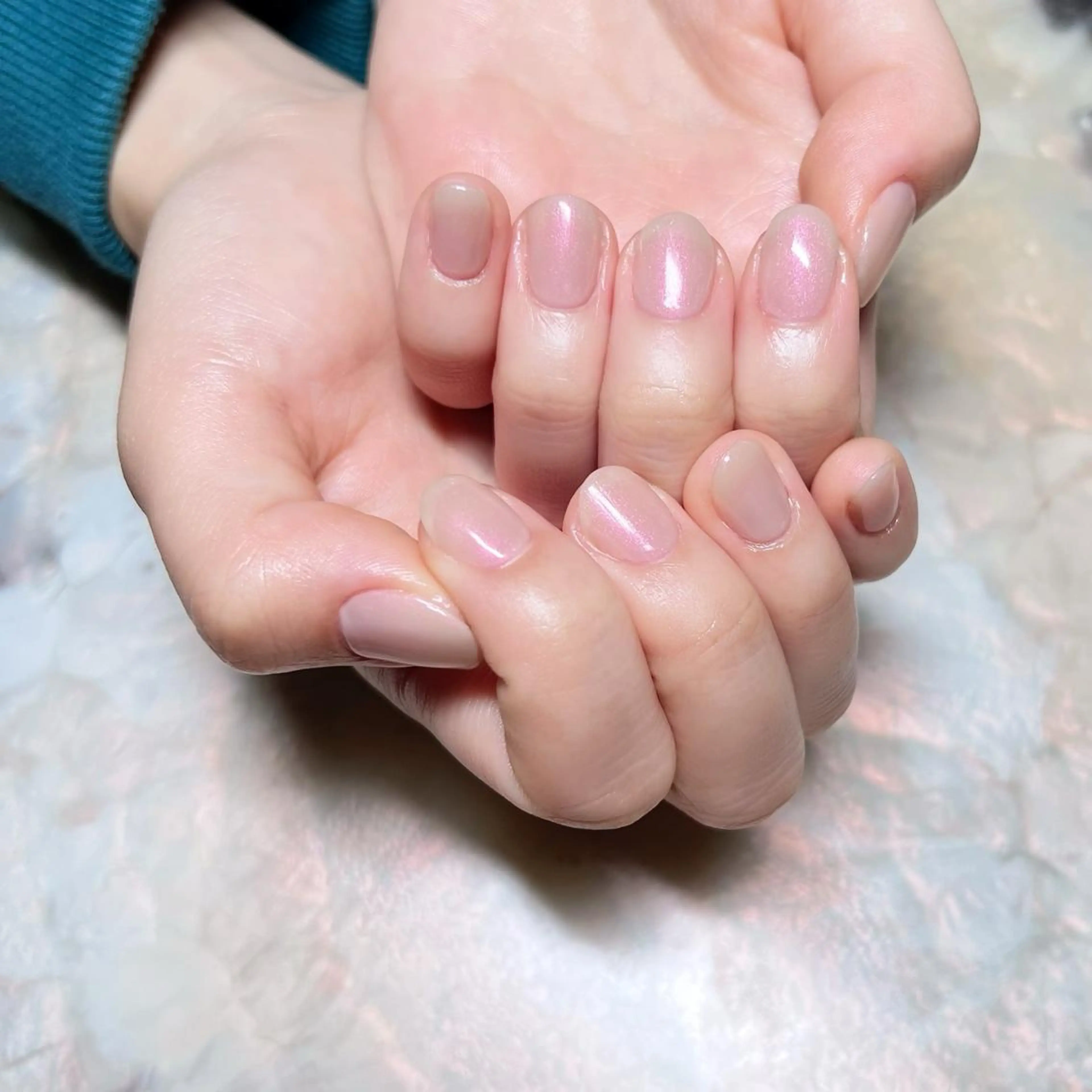 ネイル マグネットネイル ニュアンスネイル ショートネイル gemickle nailのネイルデザイン