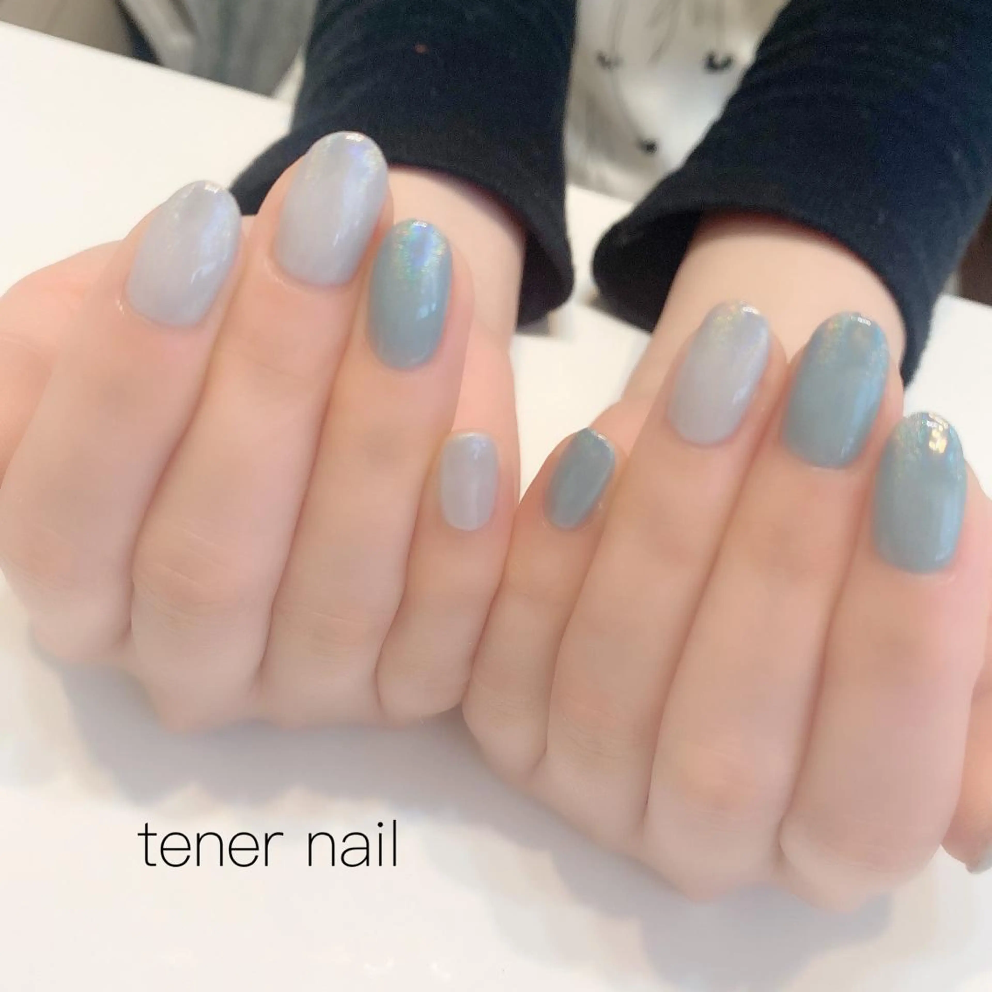 ネイル ブルー グラデーション テネルネイル tener nailのネイルデザイン