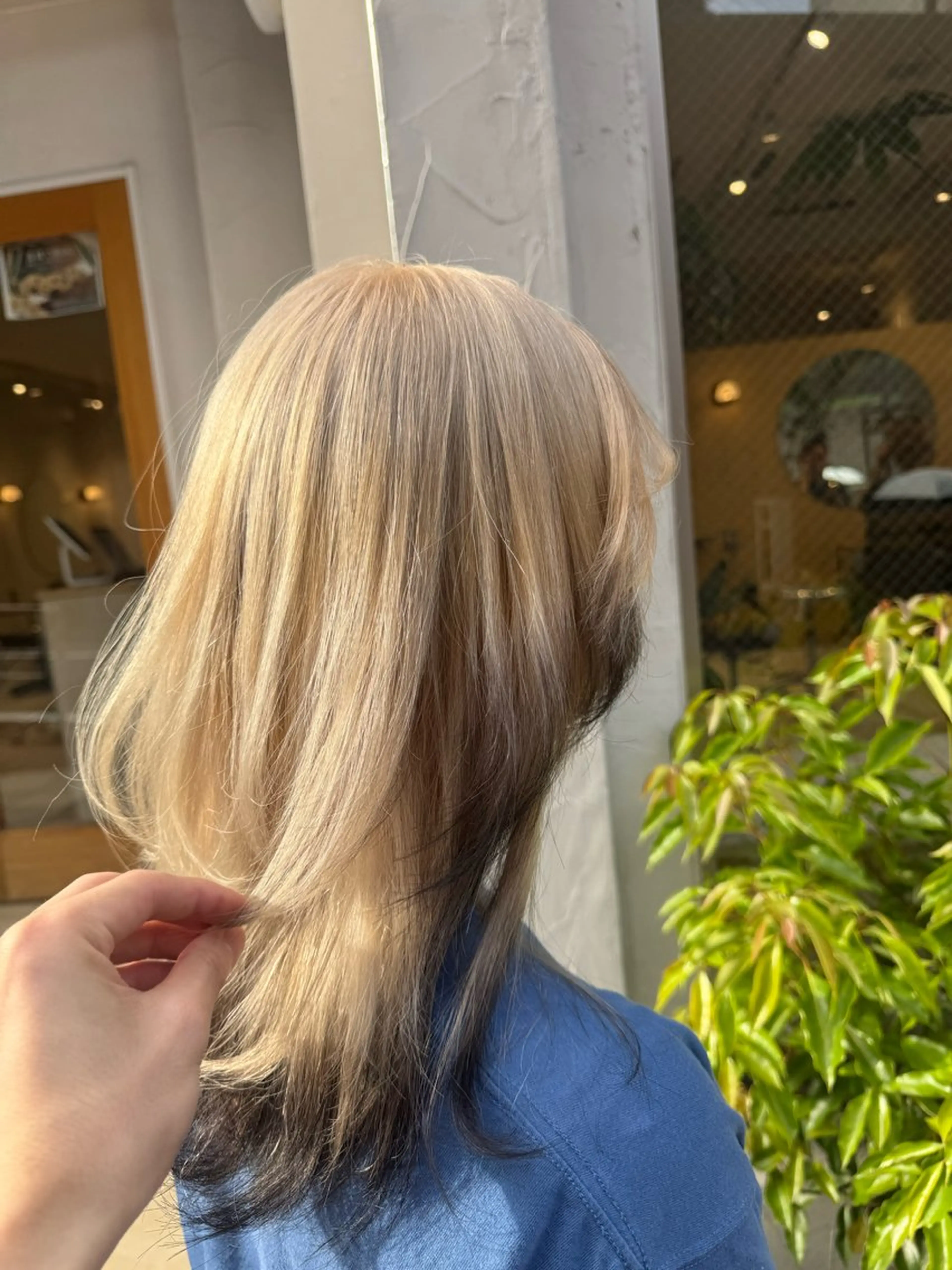 セミロング カラー ベージュカラー ブロンド ブロンドベージュ 🎨ハイトーン/ウル フ/ショート/大夢のヘアスタイル