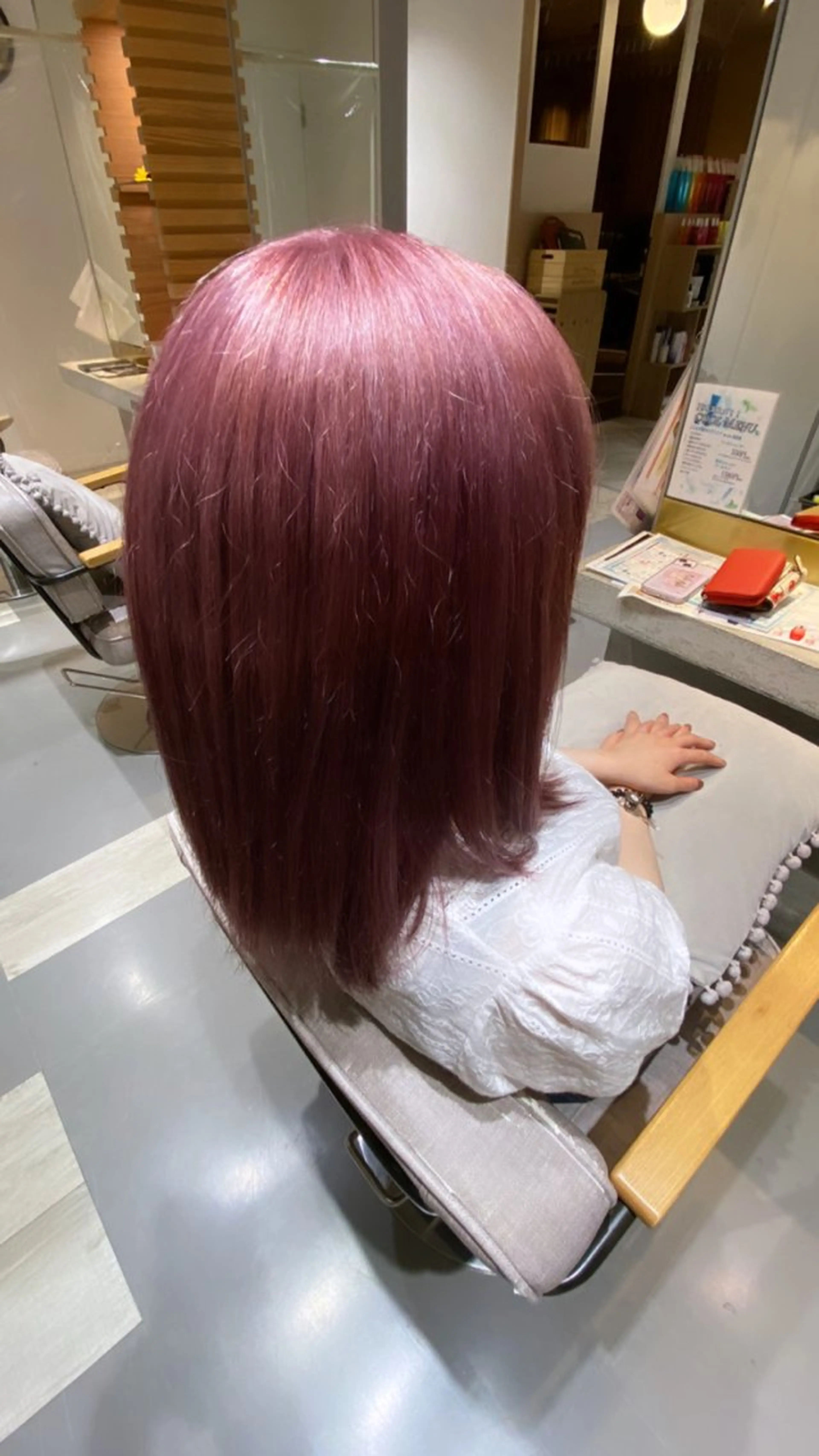 ミディアム カラー Fizelle福島 Honokaのヘアスタイル