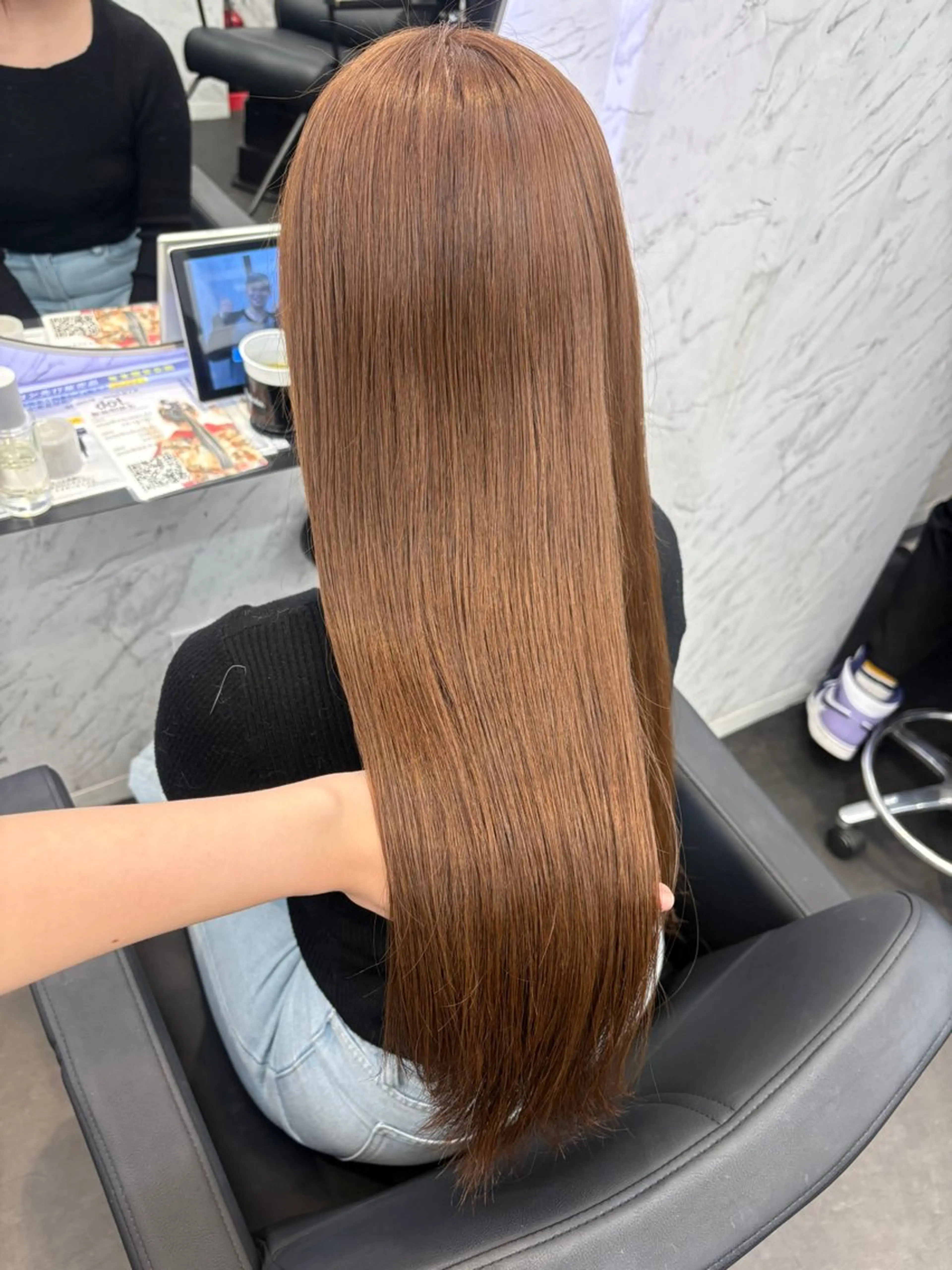 ロング カラー ブラウンカラー カット ヘアカラー 韓国ヘア🎀 /♡𝓝𝓸𝓪♡のヘアスタイル