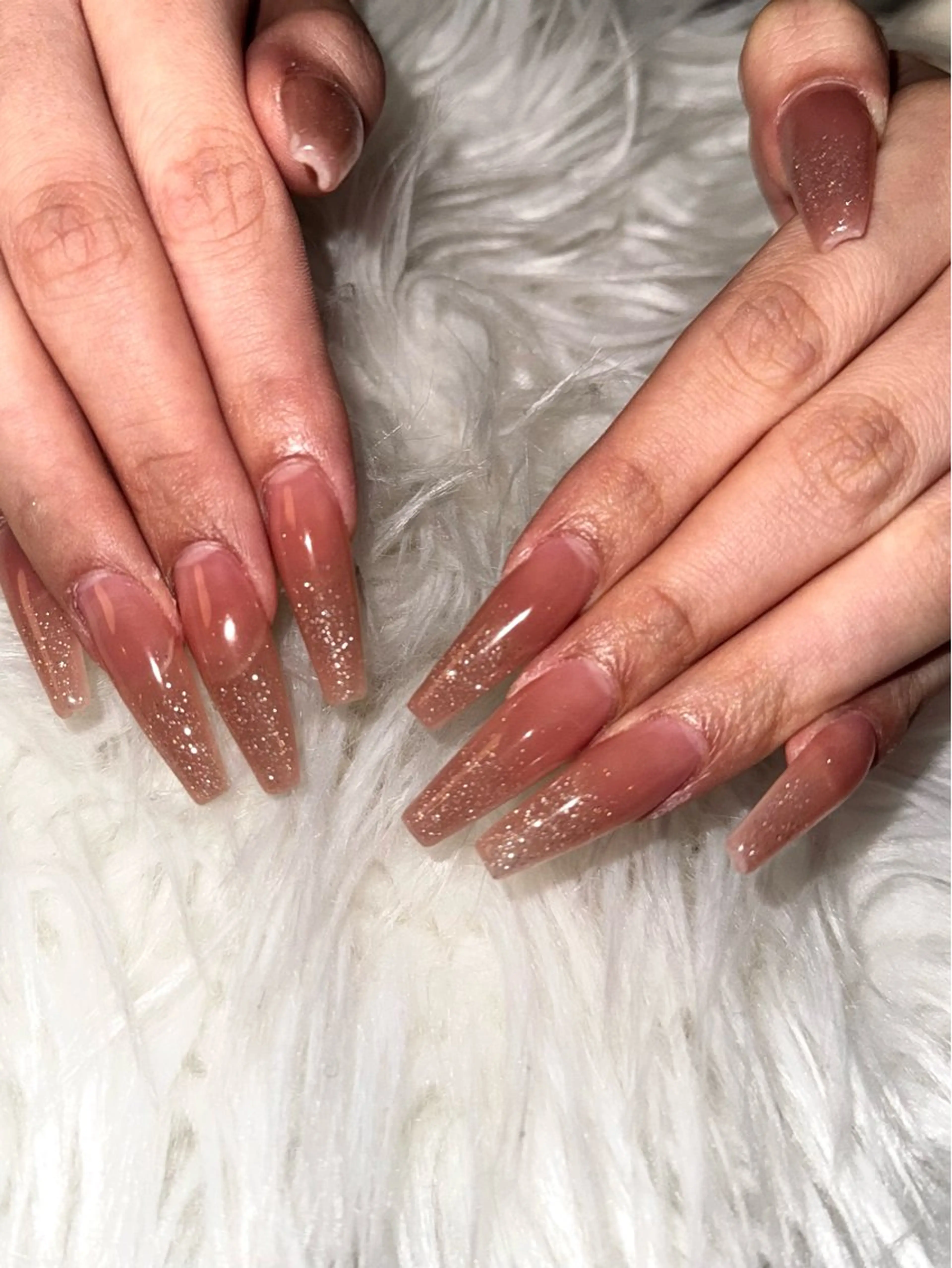 ロング LaLa Peach 崎原のネイルデザイン