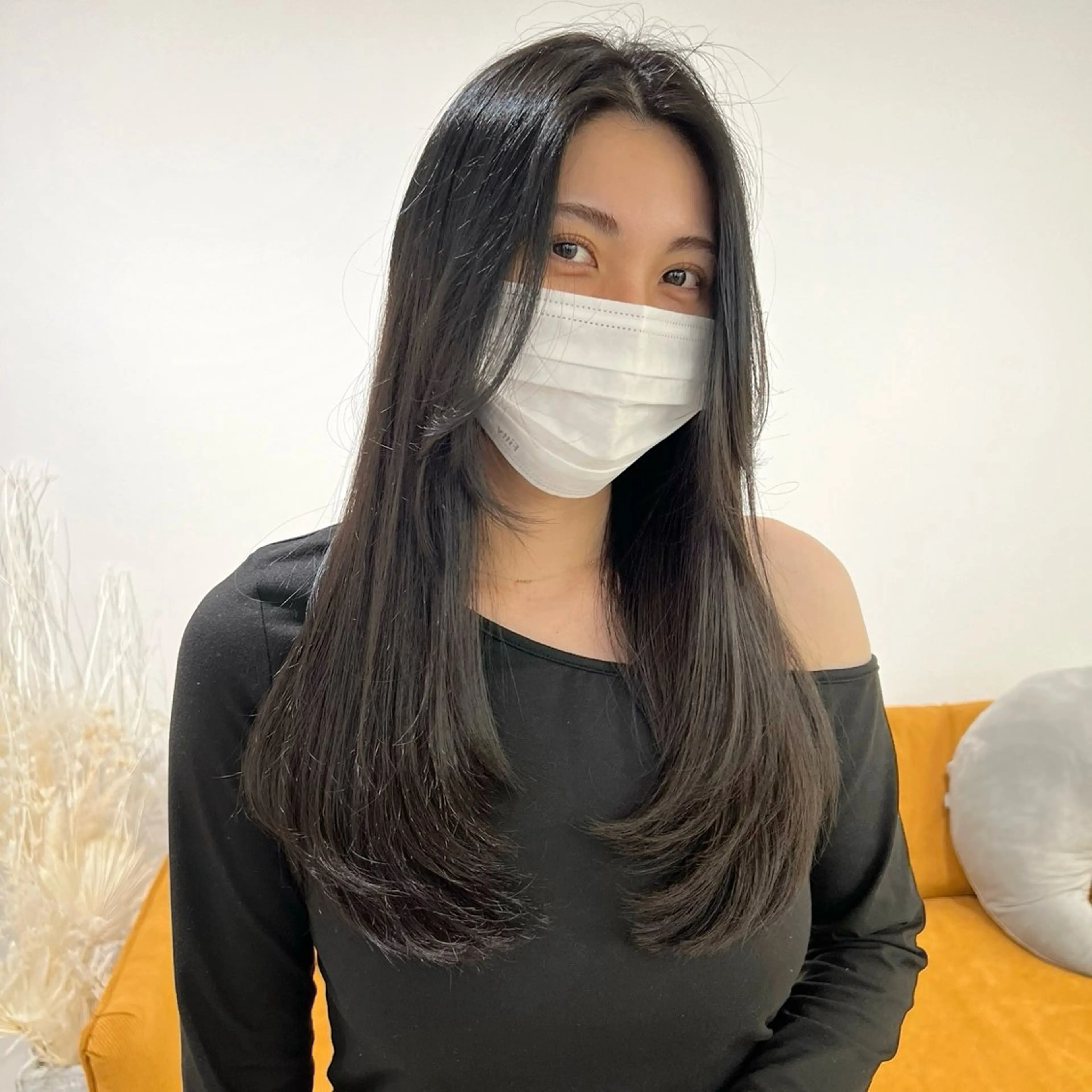 ロング カラー グレージュ レイヤーカット ナチュラルヘア/ 似合わせ/三宅 昌太のヘアスタイル