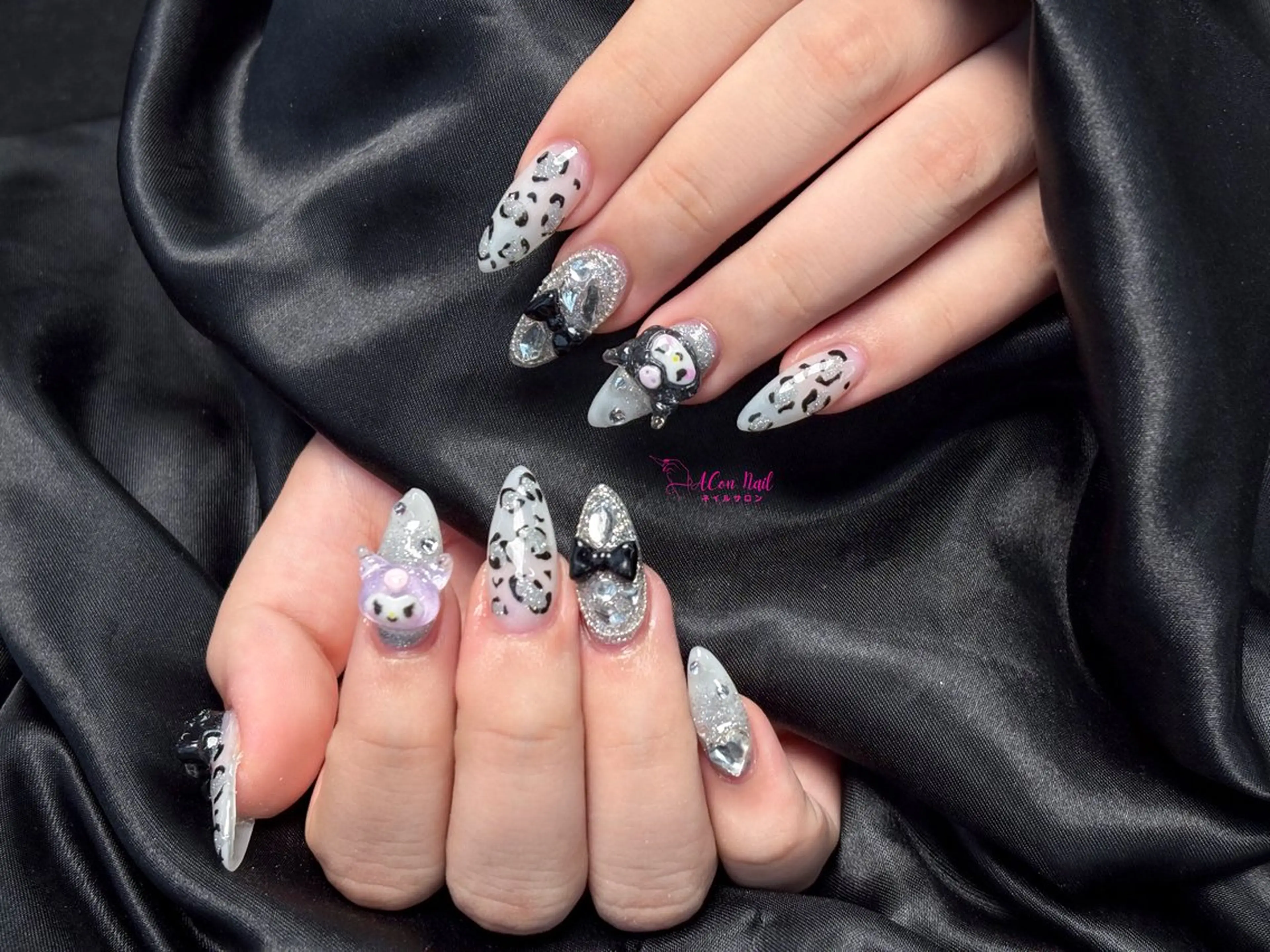 ネイル 桜ネイル 長さ出し フラワーネイル フレンチネイル ジェルネイル ハンドネイル ACon NailSalonのネイルデザイン