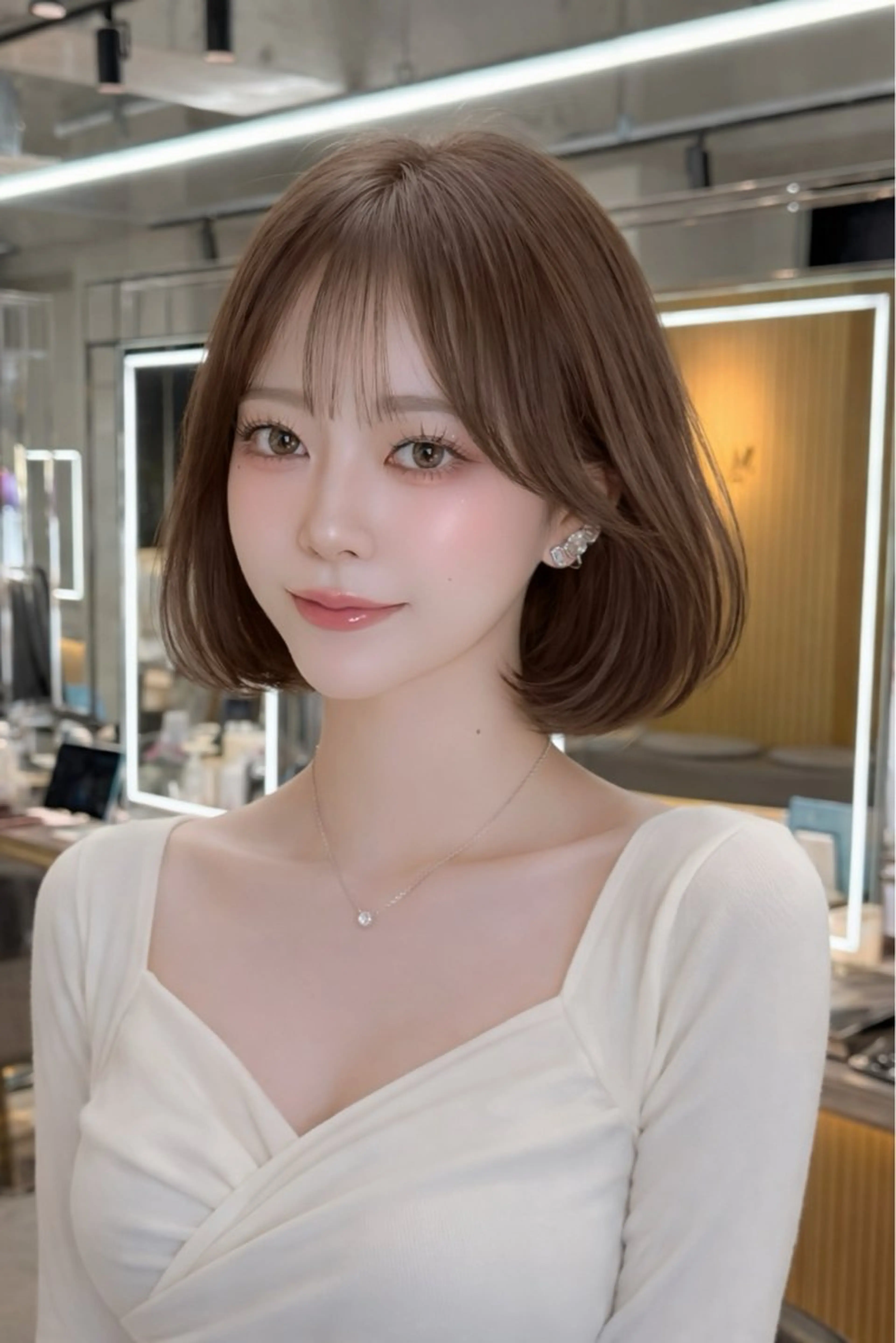 ショート カラー 木元 瑛✂︎ボブのヘアスタイル