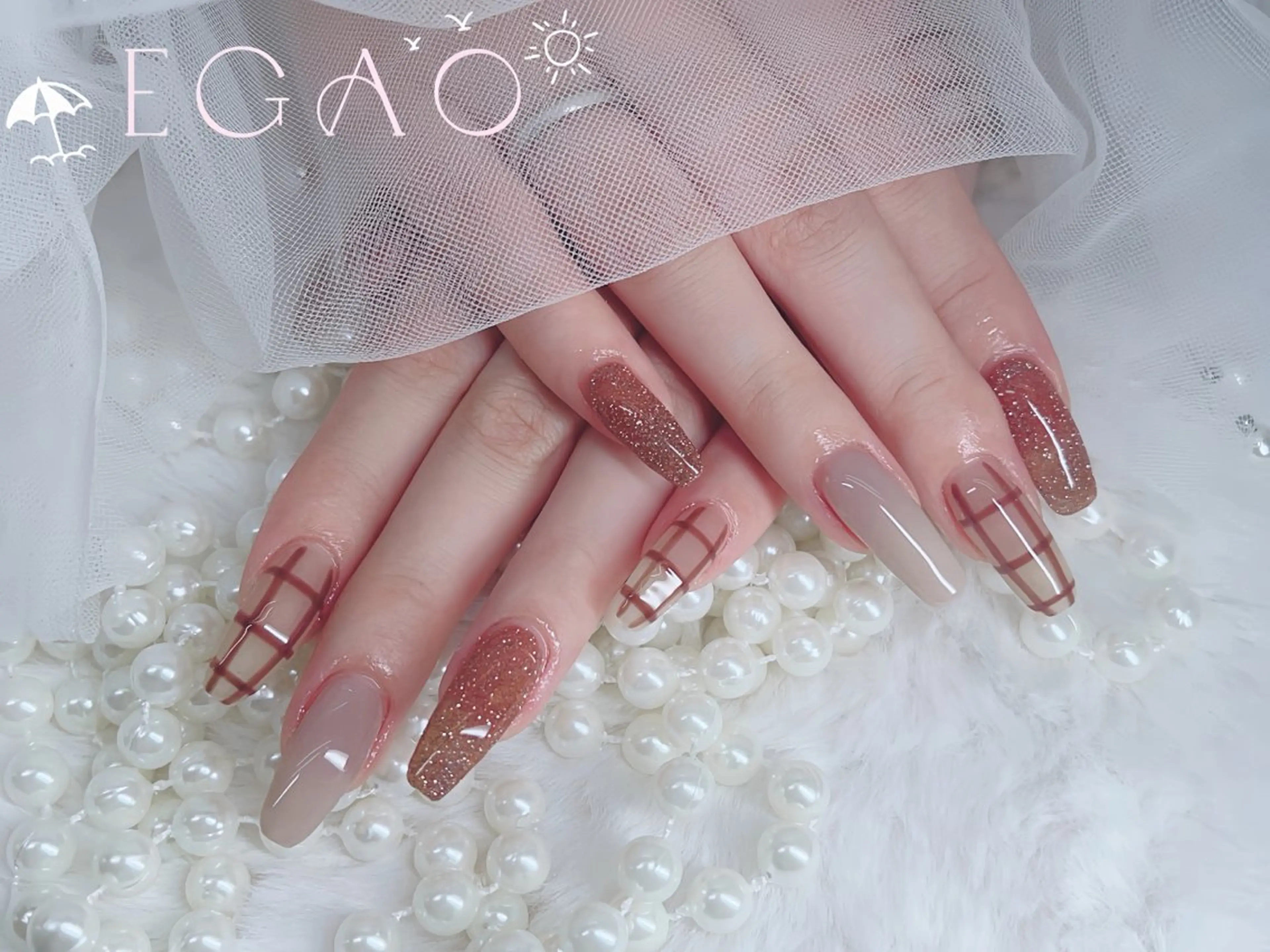 ネイル アートネイル フットネイル フレンチネイル ジェルネイル グラデーション Egao Nail錦糸町店のネイルデザイン