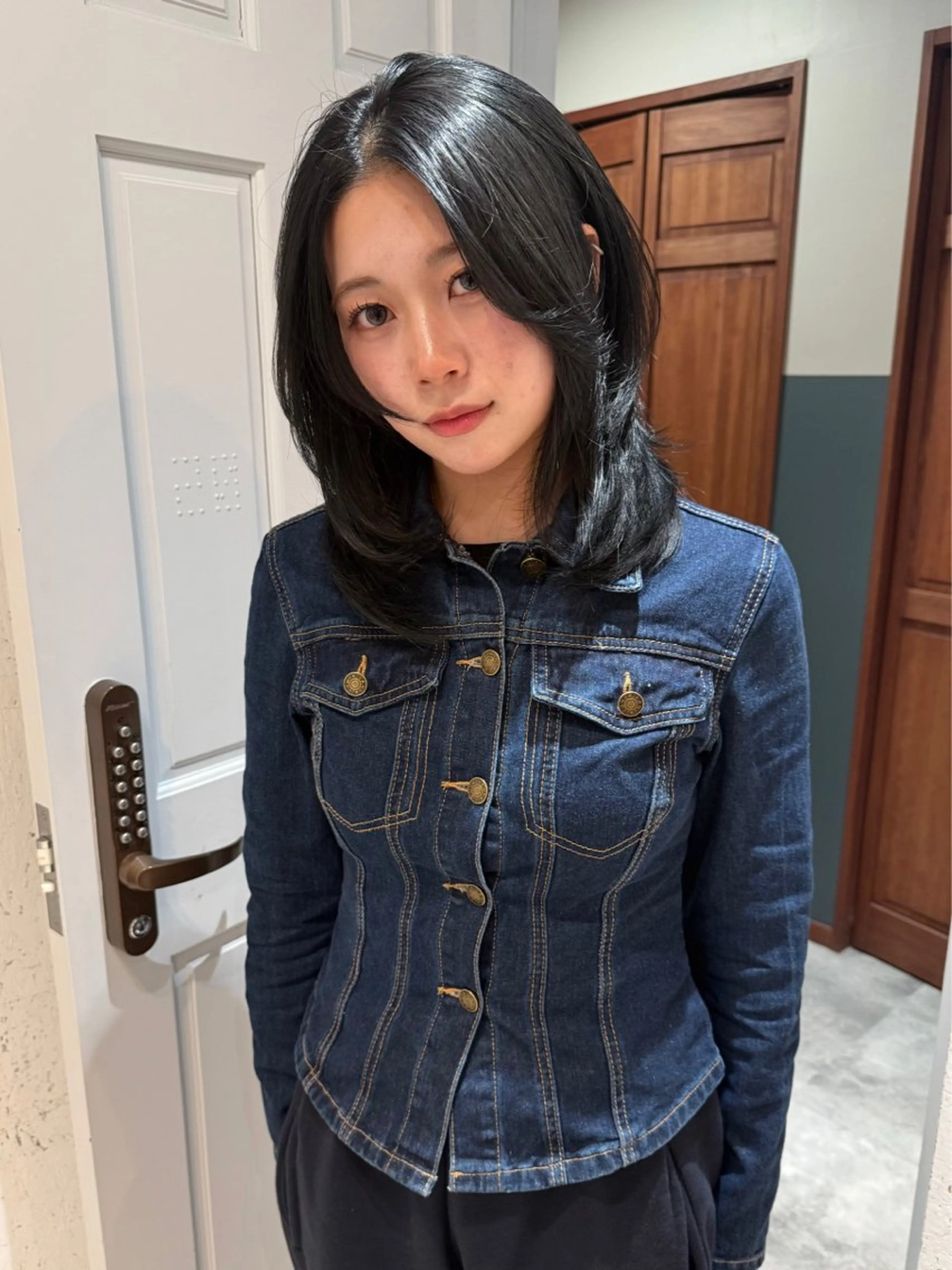 ミディアム カラー 透明感カラー カット ヘアカラー トリートメント mai / linoah˚✧のヘアスタイル