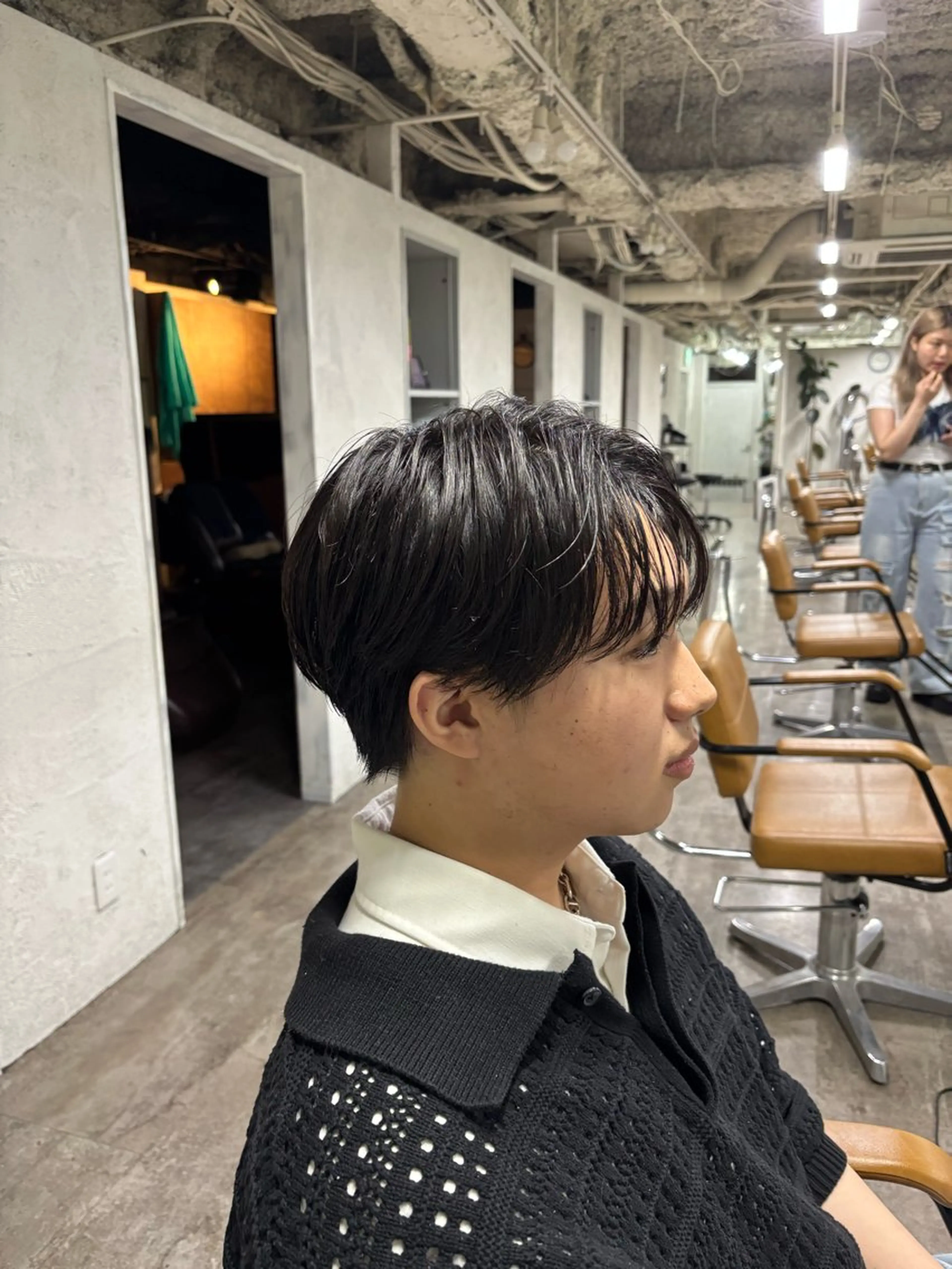 メンズ マッシュ シースルーマッシュ カット ヘッドスパ 🍑メンズモテヘア MOE🍑のヘアスタイル