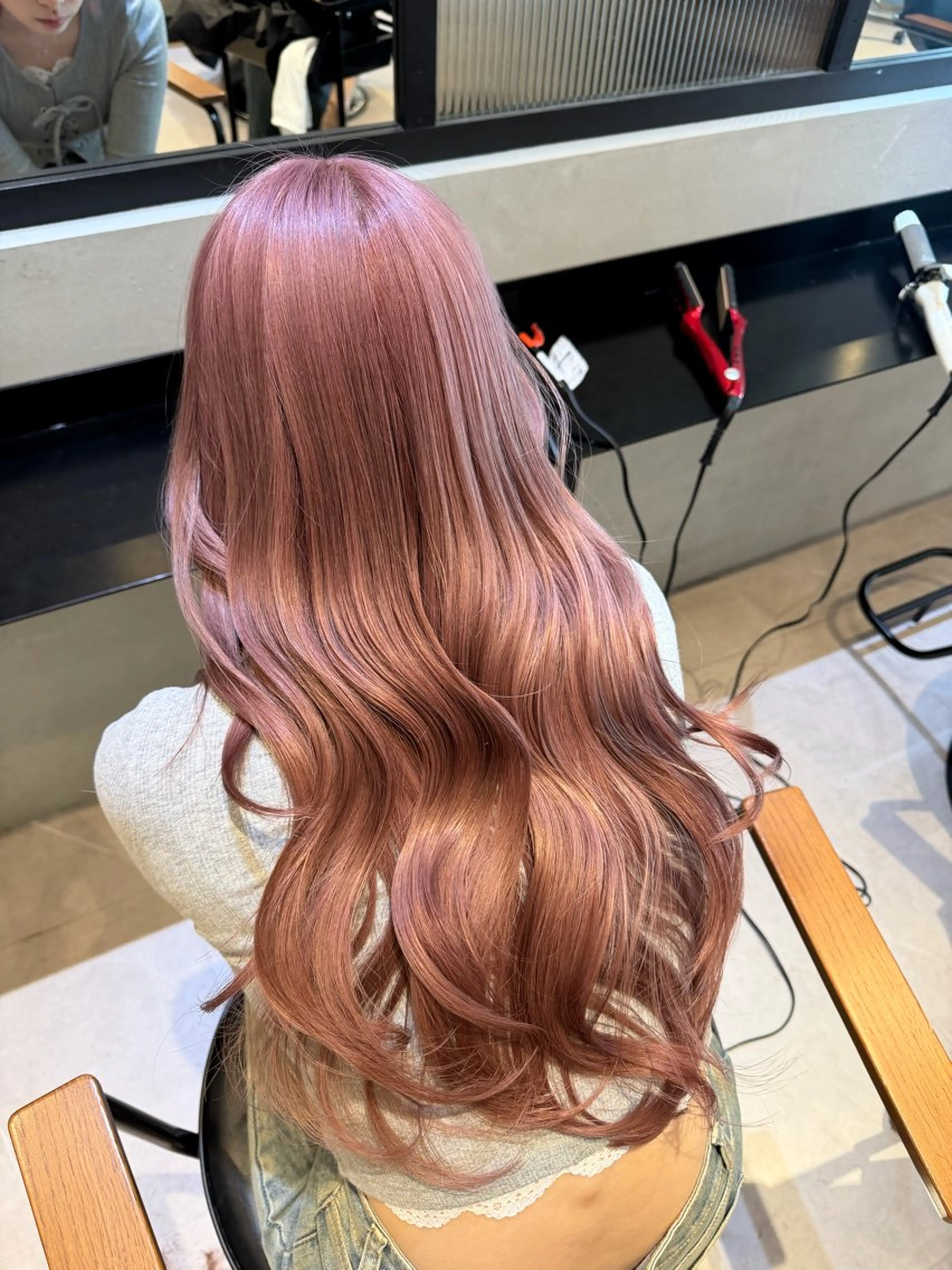 ロング カラー カット ヘアカラー トリートメント オリーブカラー🫒/ ハッシュカット/みゆのヘアスタイル