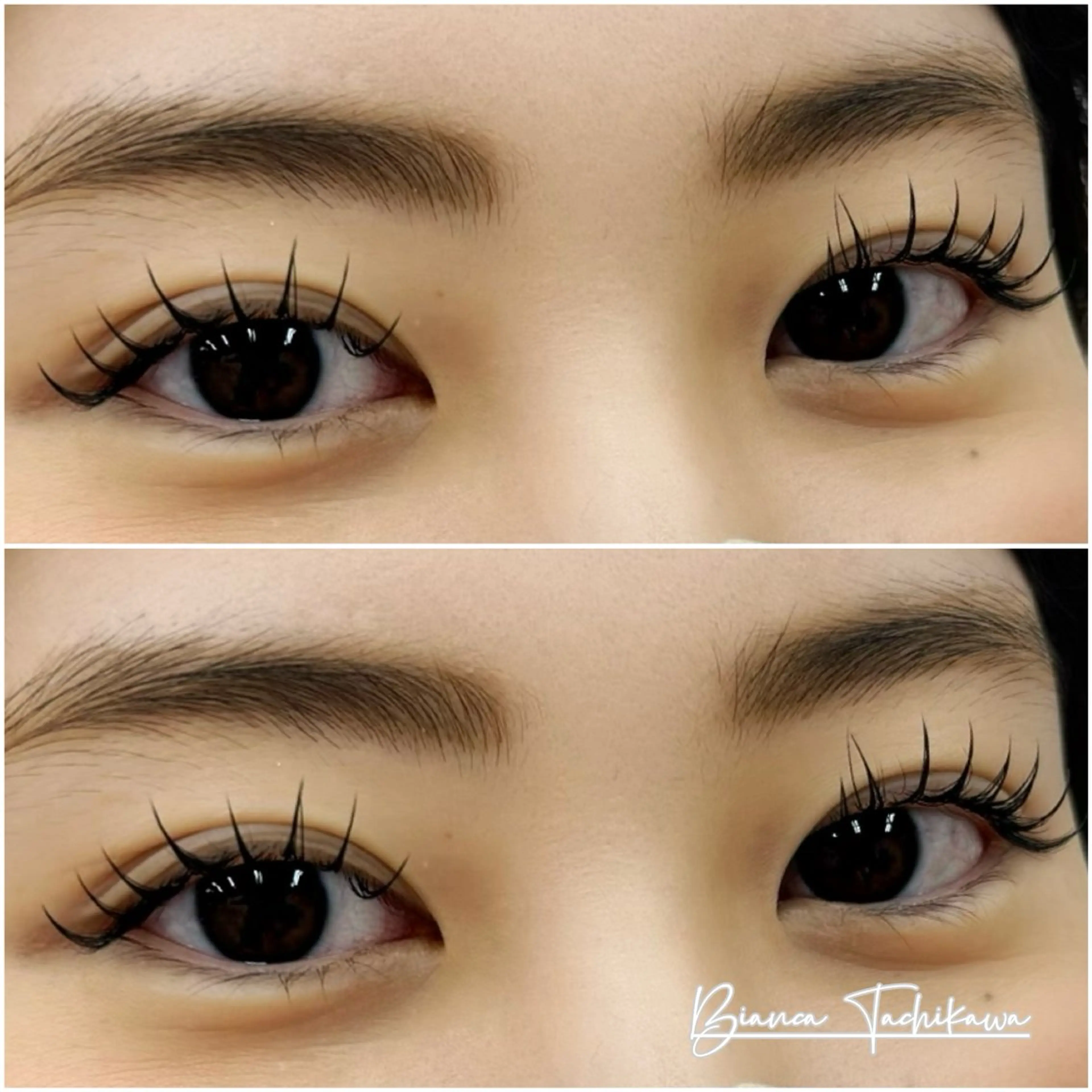 マツエク・マツパ 束感まつ毛 フラットラッシュ マツエク Bianca立川店 川村のマツエク・マツパデザイン
