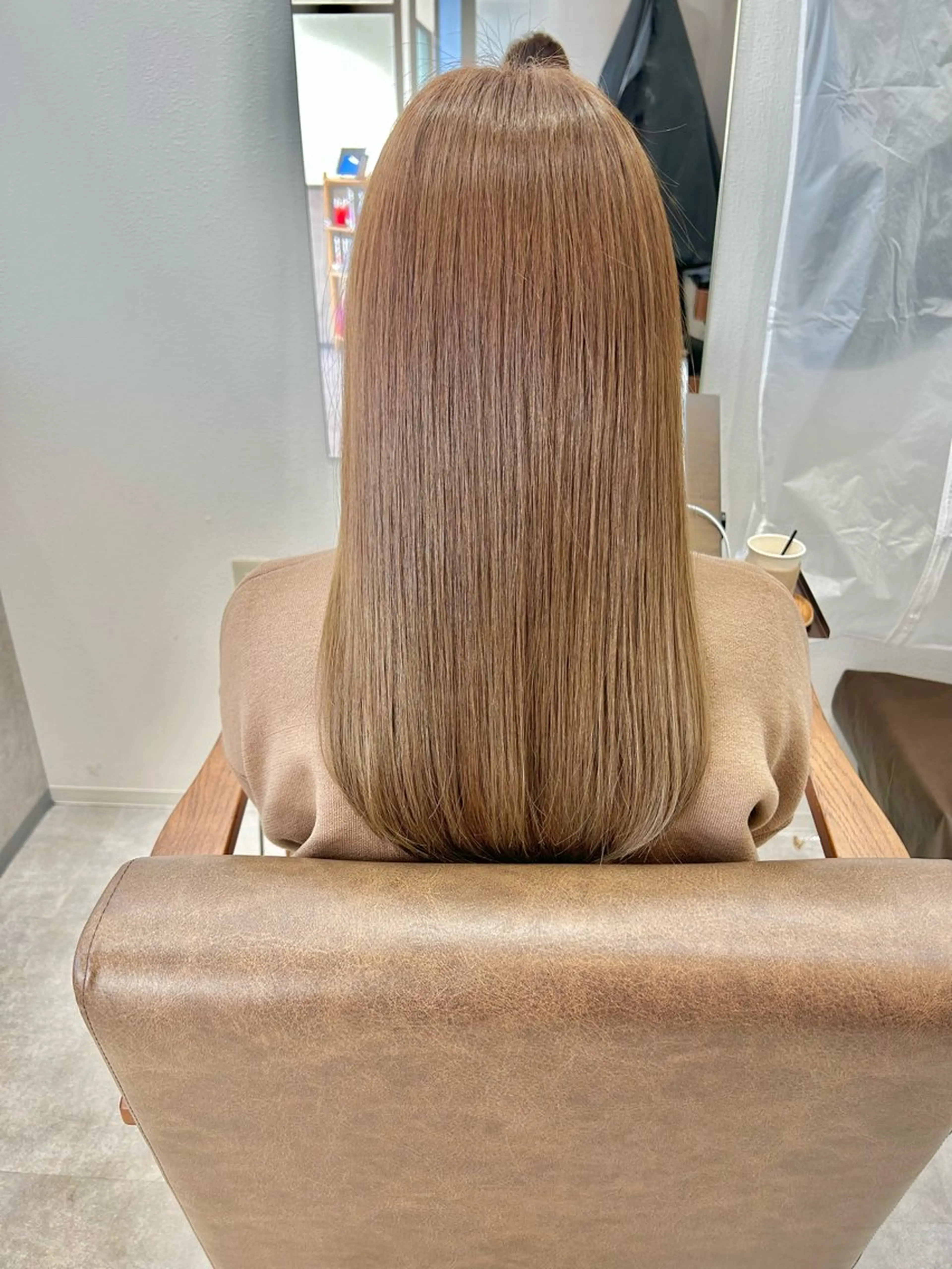 ロング 久保田康雅 辻堂 髪質改善×縮毛矯正のヘアスタイル