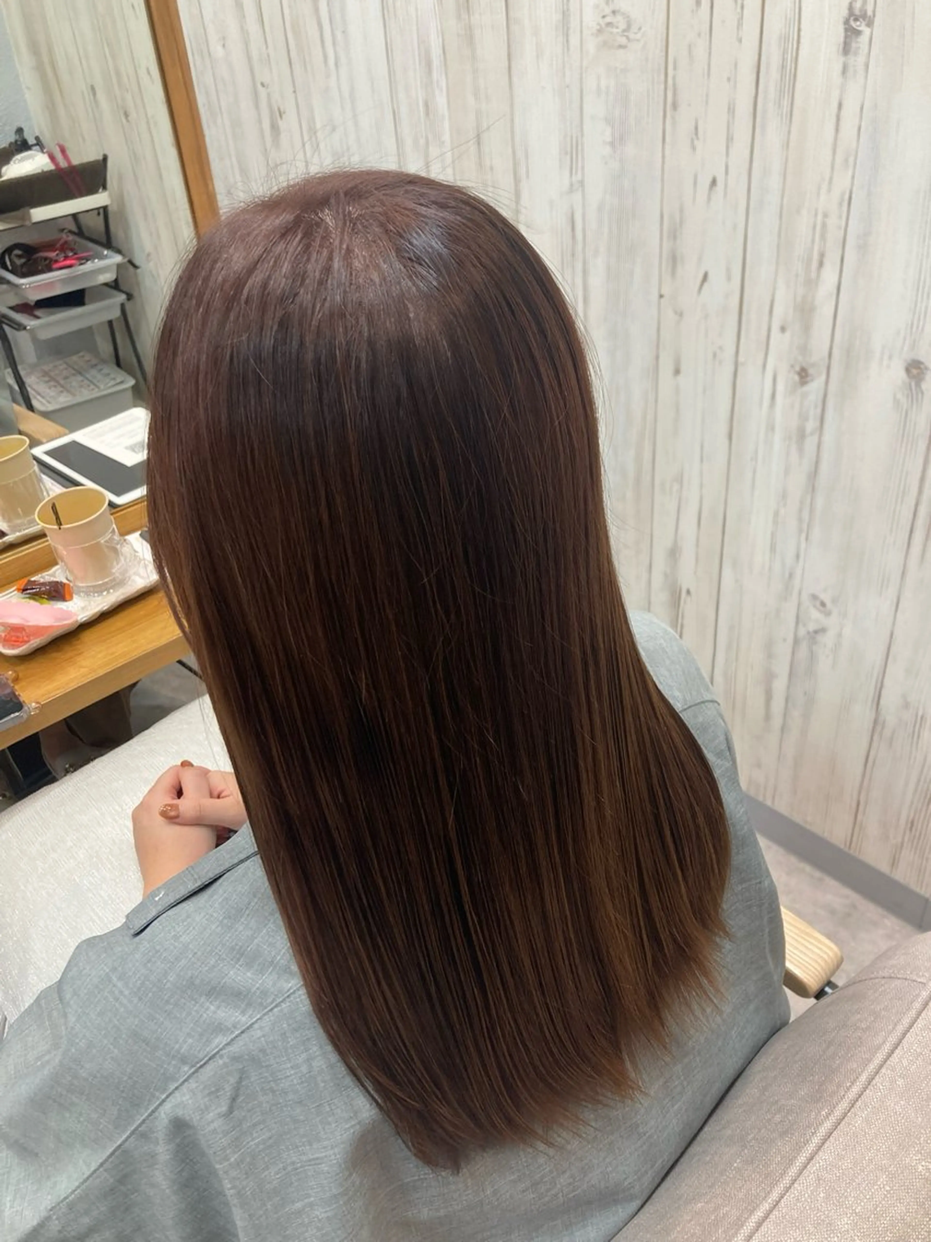 ミディアム 暖色カラー💞 菊地しおんのヘアスタイル