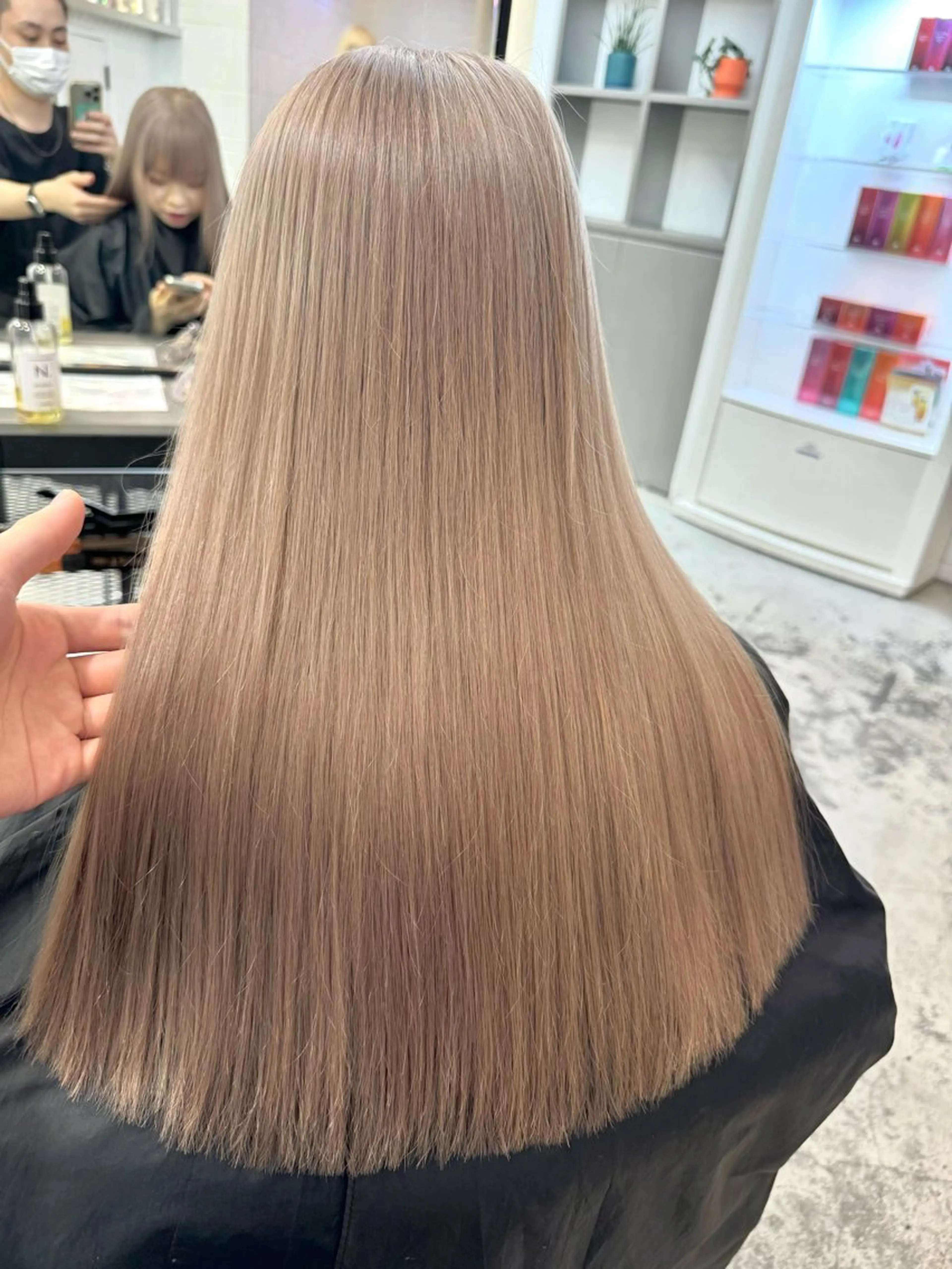 ロング カラー ヘアカラー トリートメント ザクザクレイヤー 🍀/ブリーチ/小田のヘアスタイル