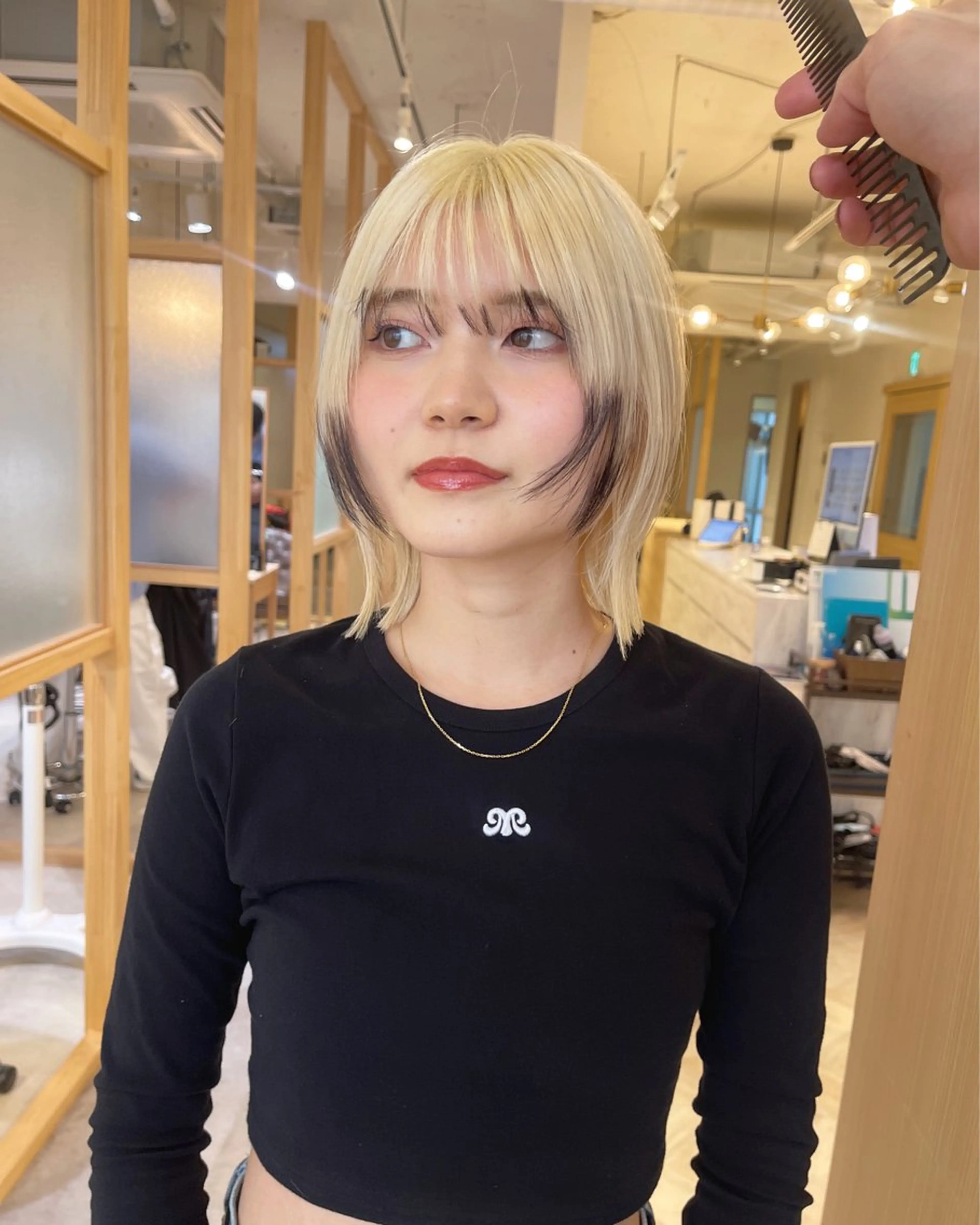 ミディアム カラー ブリーチ 抜きっぱなしブロンド カット ヘアカラー トリートメント “ミニモ最高評価獲得 “代表"Kohei"のヘアスタイル