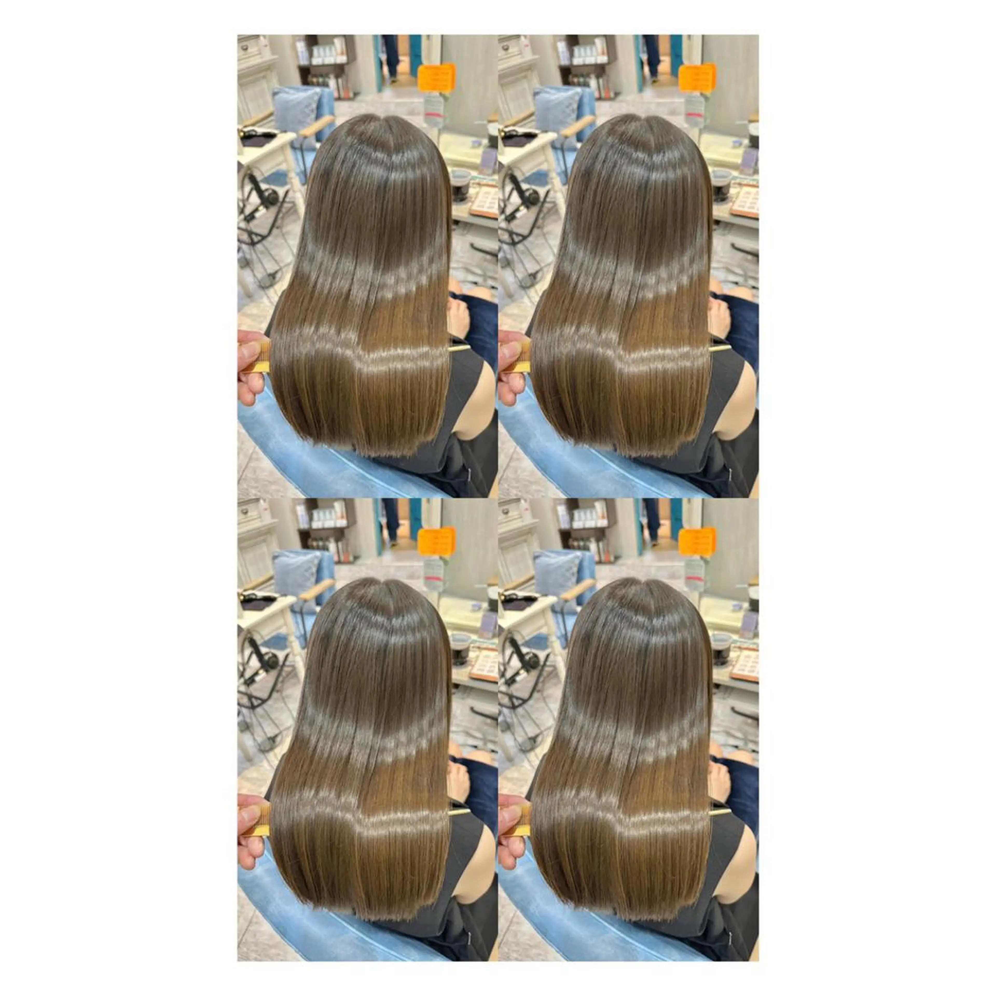 ロング カラー 透明感カラー 髪質改善 縮毛矯正 トリートメント カット ヘアカラー トリートメント 店長✨レイヤー✖️ 髪質改善✖️韓国ヘアのヘアスタイル