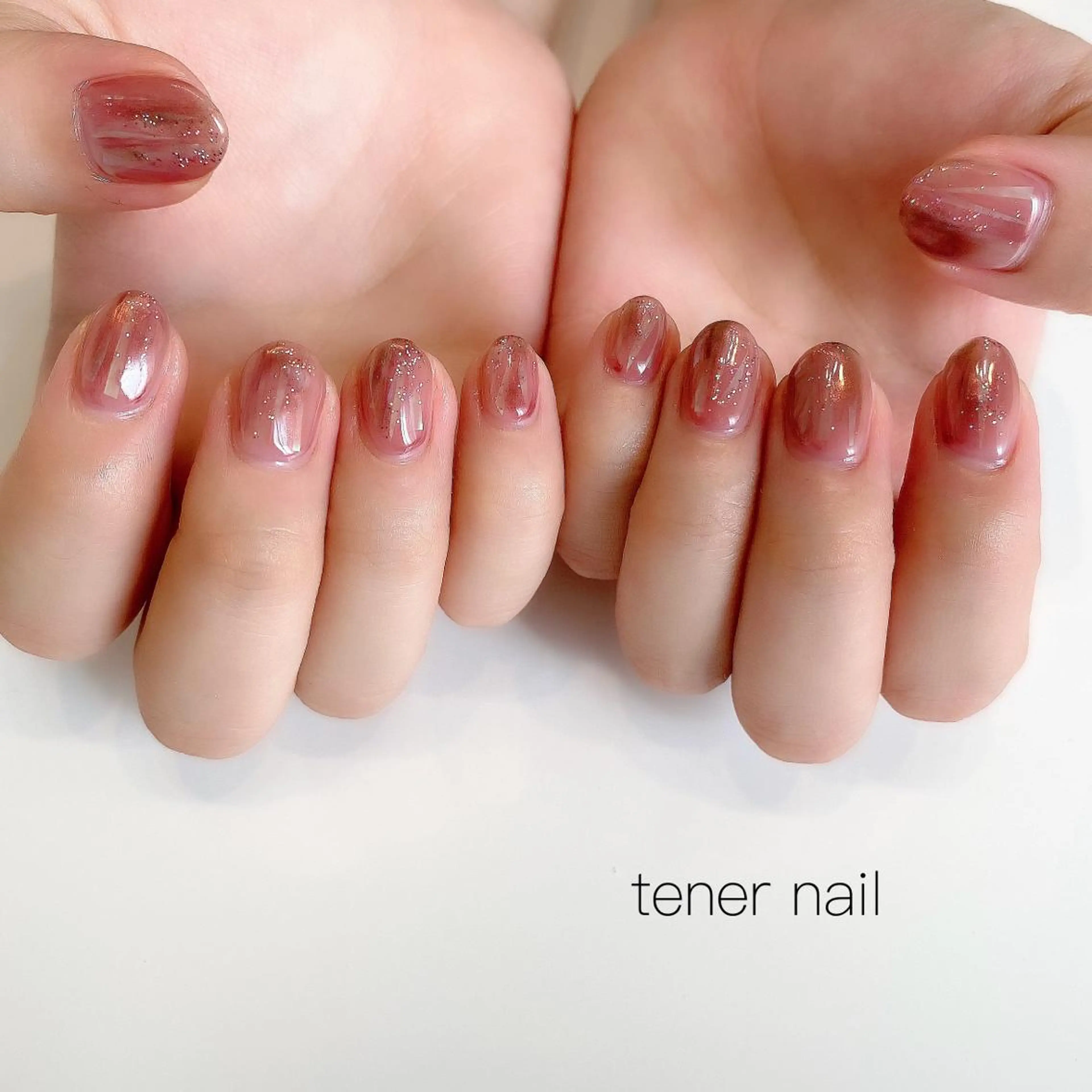 ネイル キラキラネイル ニュアンスネイル テネルネイル tener nailのネイルデザイン