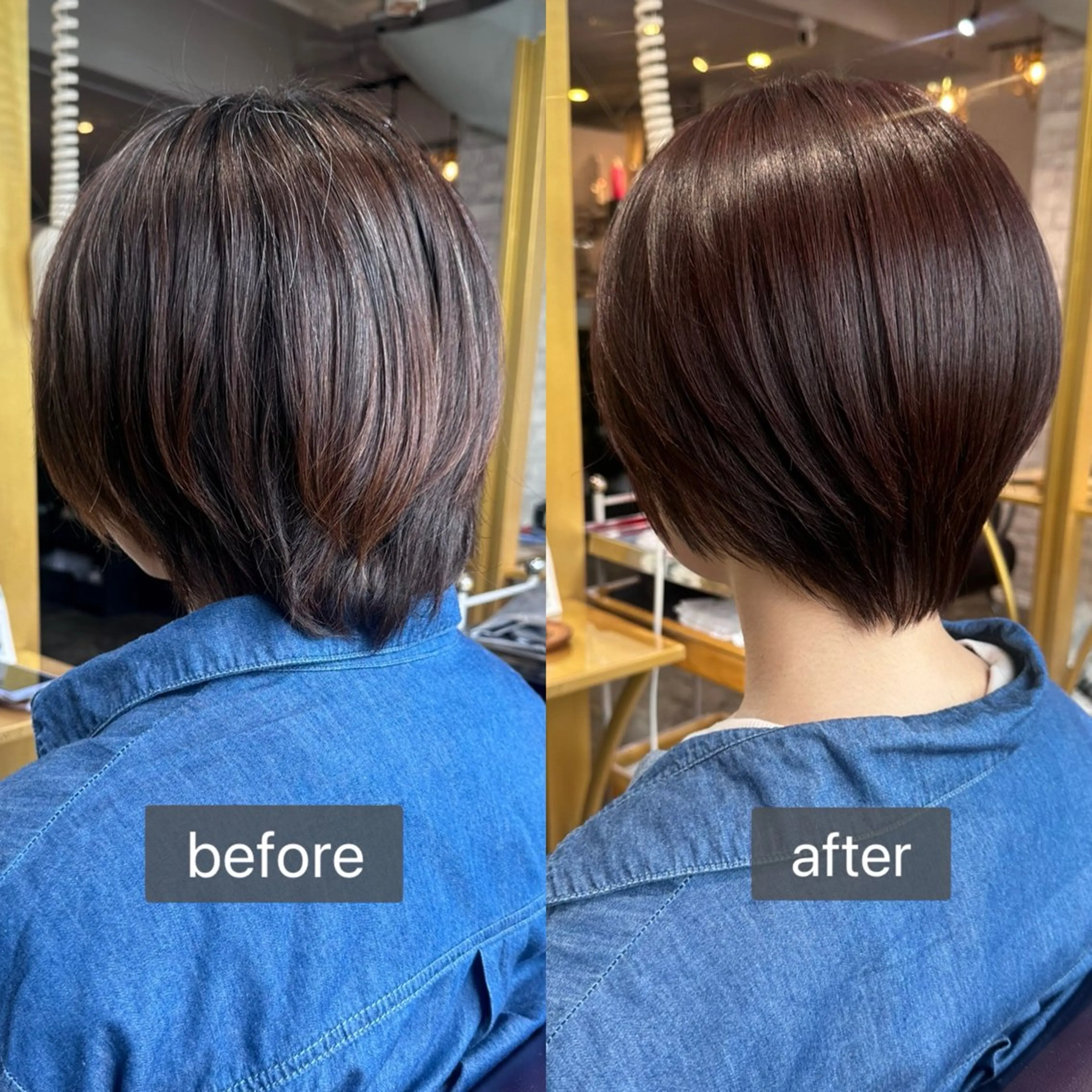 ショート カラー ブラウンカラー ピンクカラー ピンクブラウン ショートヘア カット ヘアカラー トリートメント 心斎橋/レイヤー/ 艶カラー💖Sakiのヘアスタイル