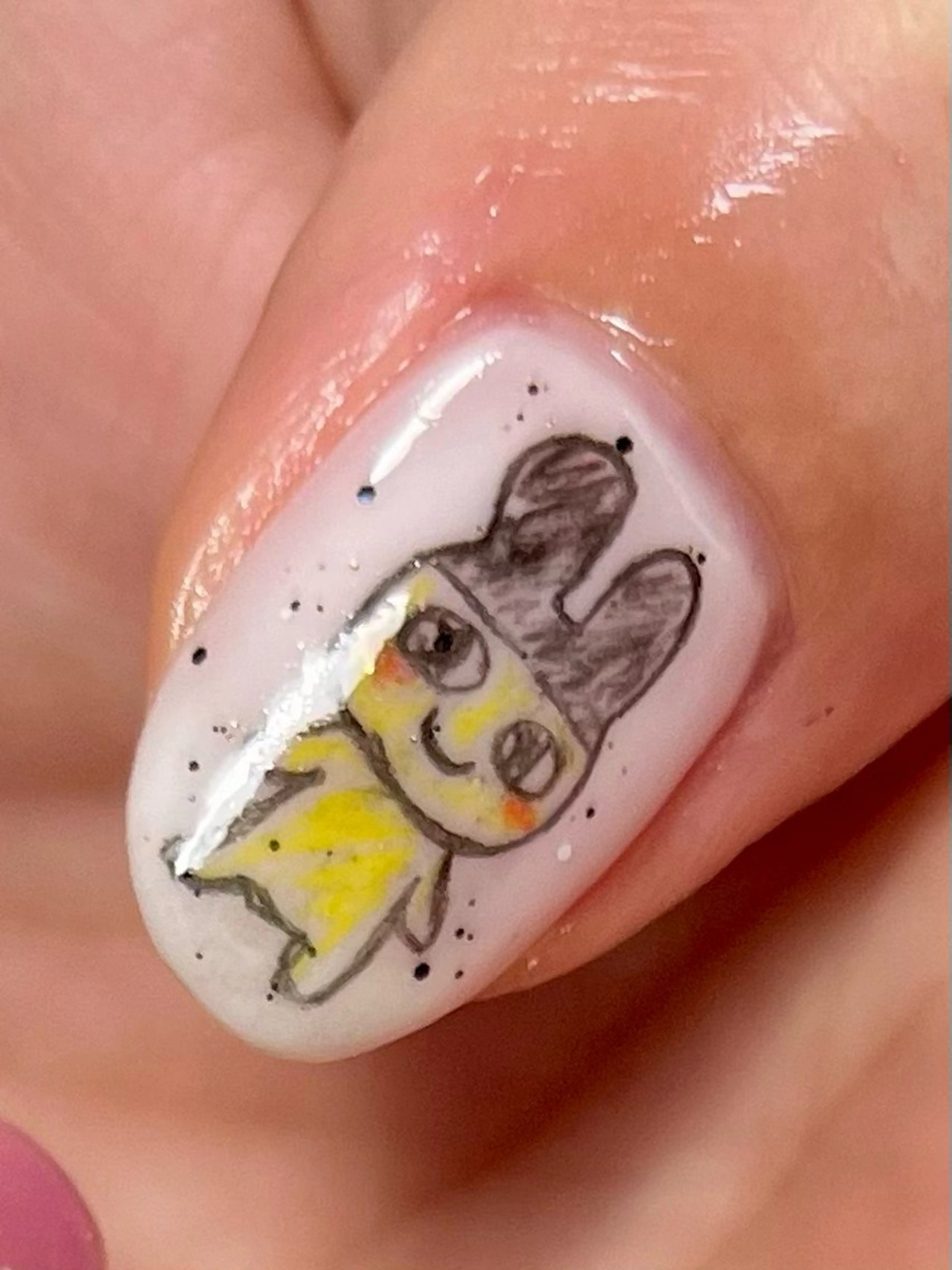 ネイル ハンドネイル tsumeya ゆるかわ手描きネイルのネイルデザイン