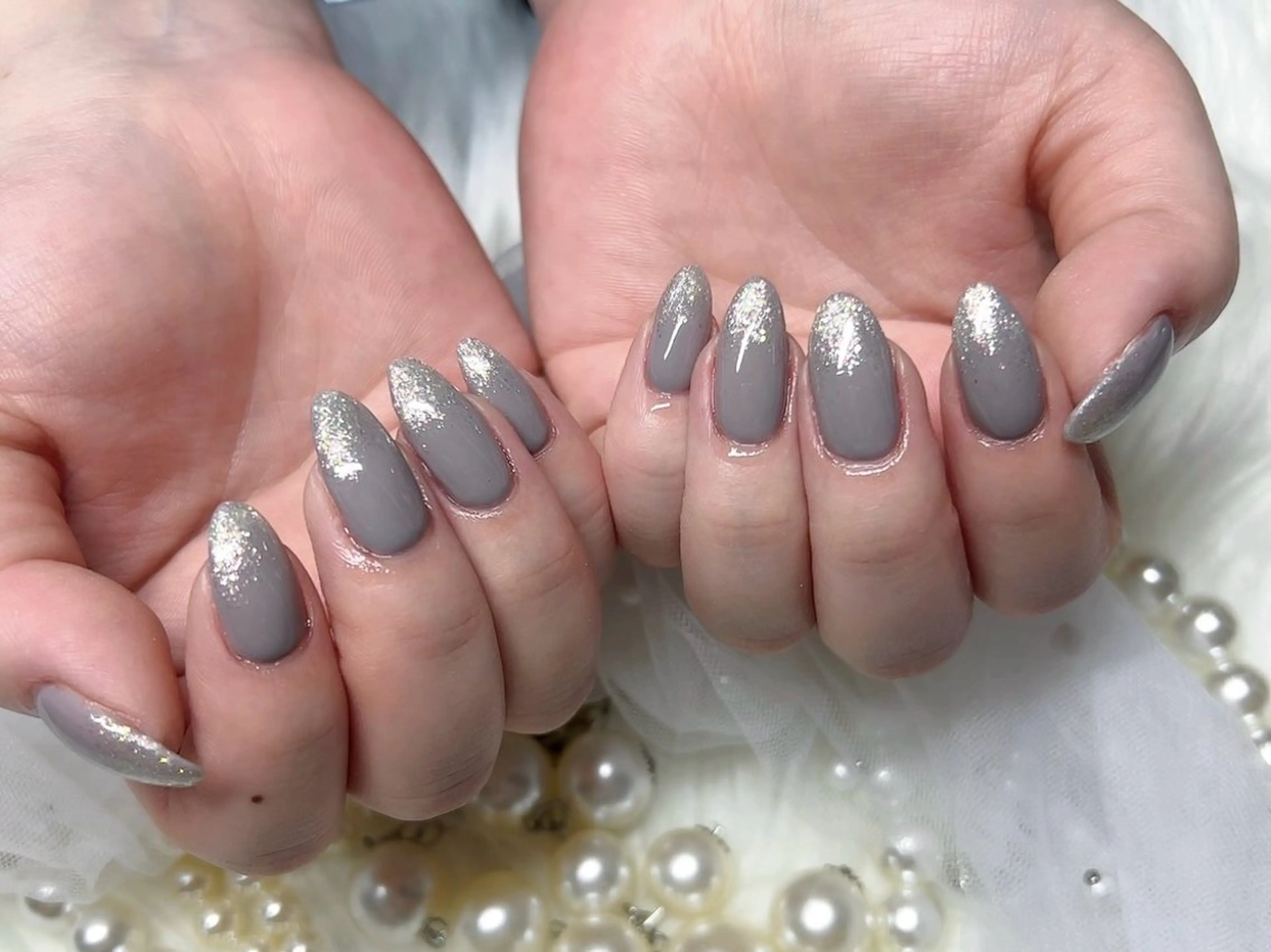 ネイル グラデーション ラメ(グリッター) ラメグラデーション my nail plus野江内代のネイルデザイン