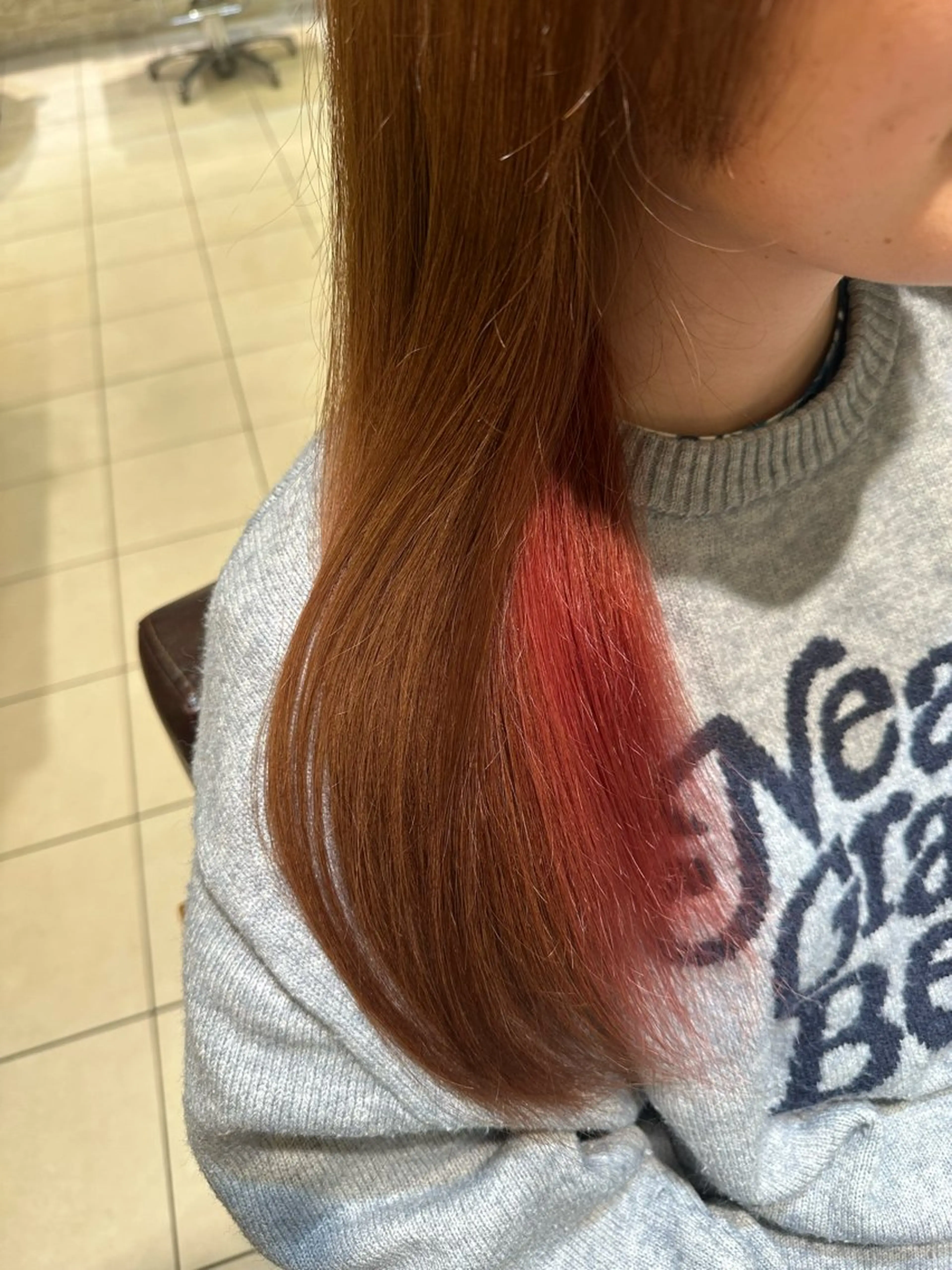 ロング カラー ベージュカラー インナーカラー ピンクカラー ヘアカラー トリートメント 縮毛矯正/髪質改善 🌿/ベージュ🤎のヘアスタイル