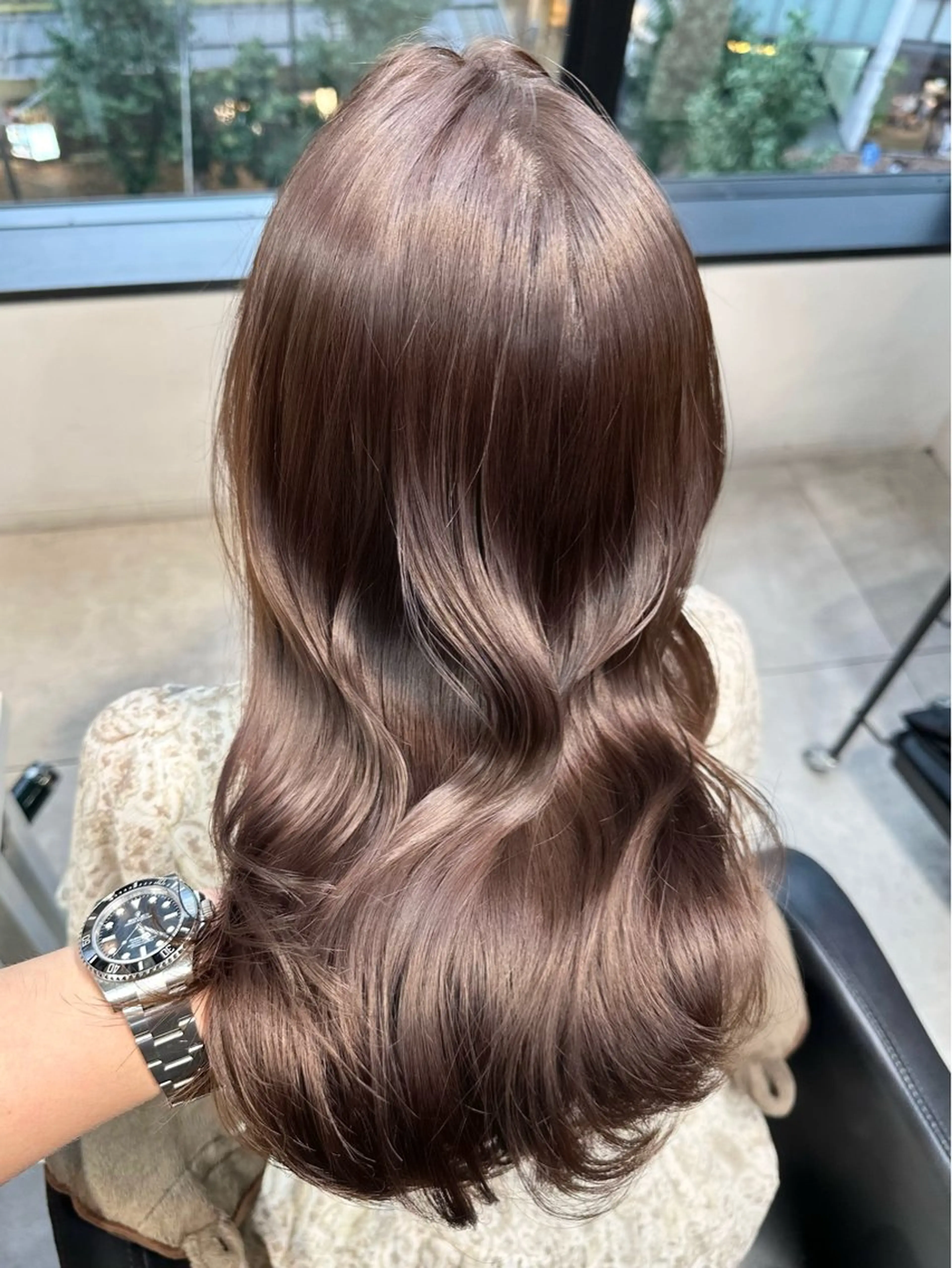 セミロング カット ヘアカラー トリートメント ✨透明感カラー/縮毛 恵比寿HAYATO✨のヘアスタイル