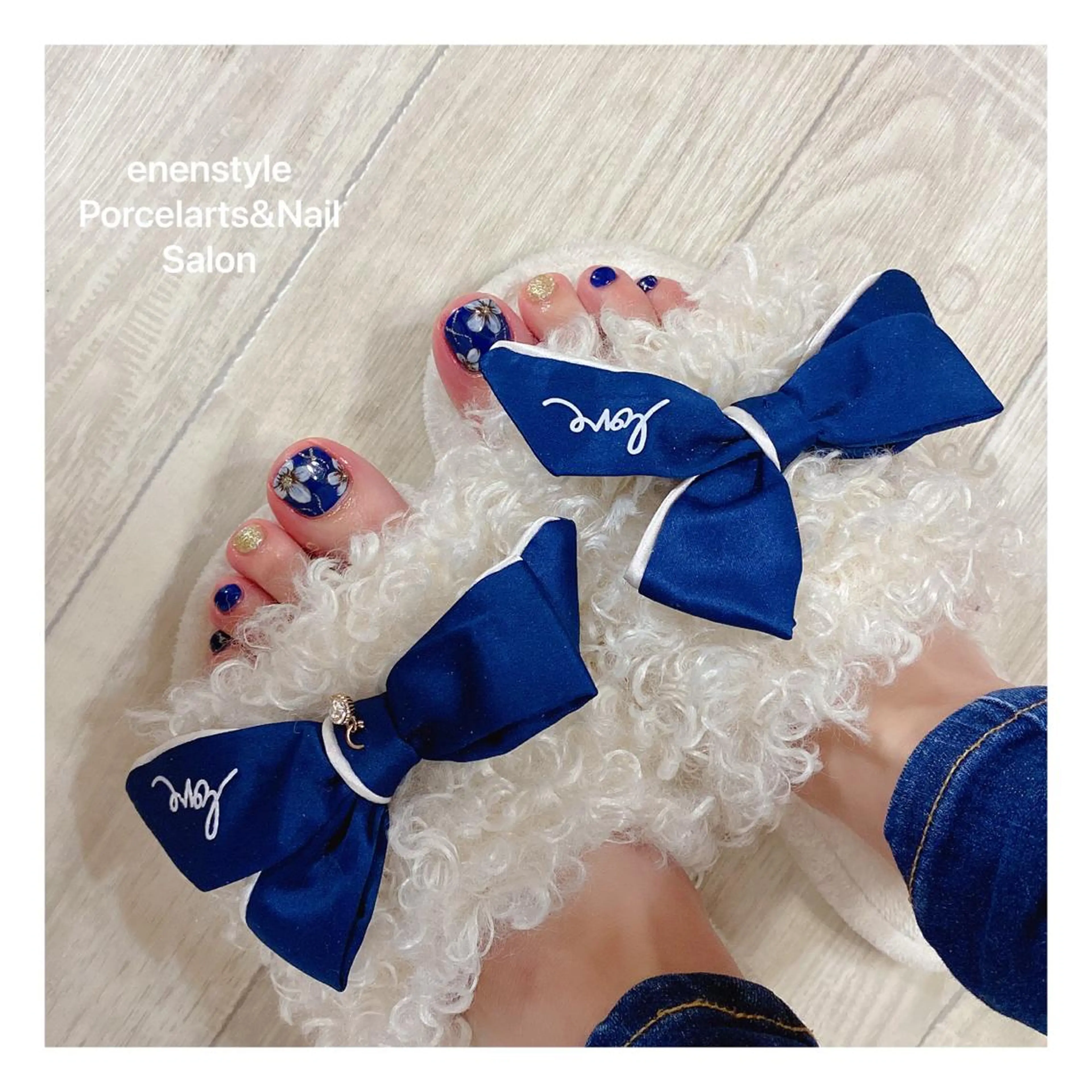 ショート ネイル ハンドネイル フットネイル 👑enen style👑のネイルデザイン