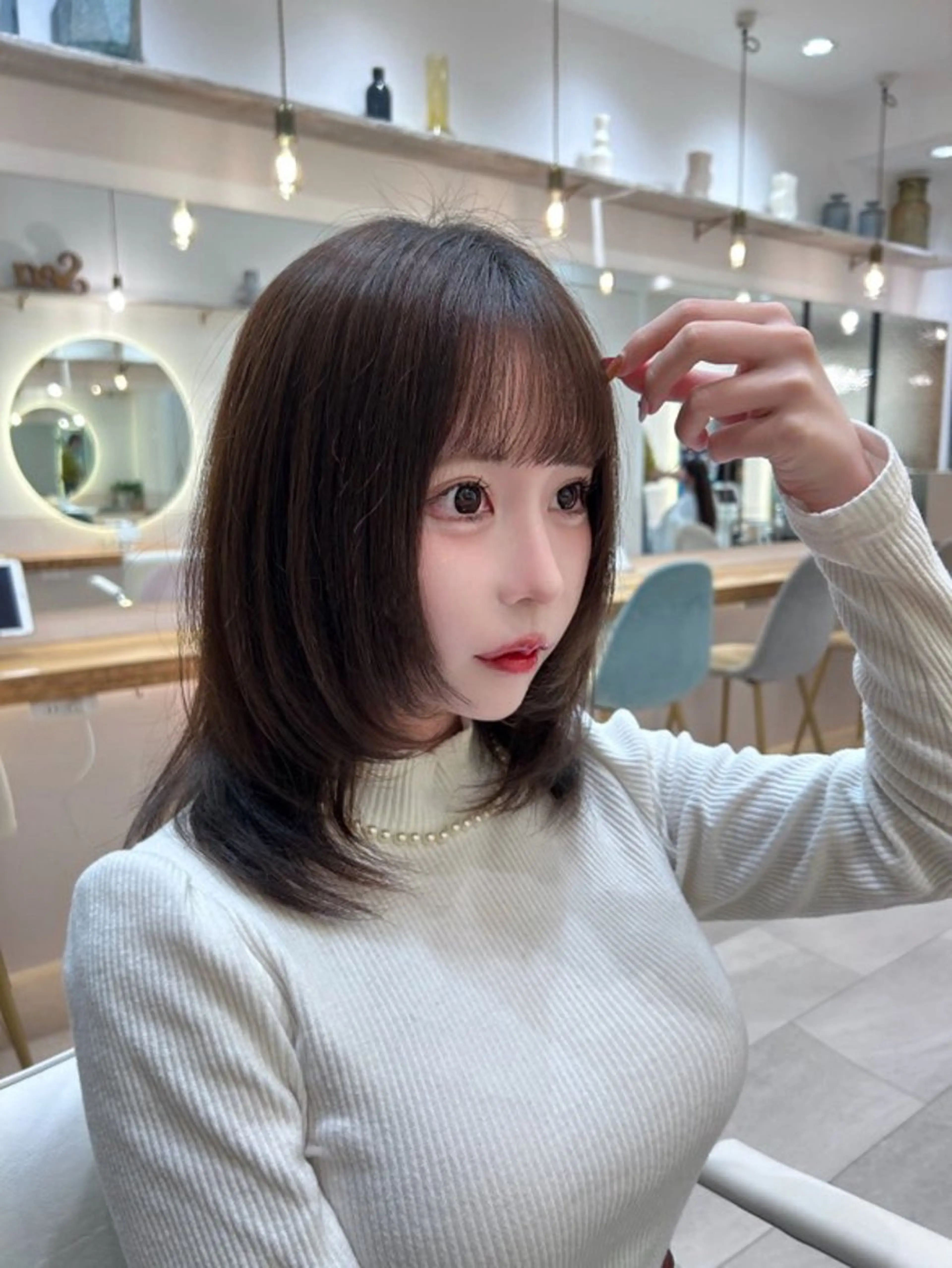 ミディアム ミディアムレイヤー レイヤーカット ボブ/レイヤーボブ/ 髪質改善/梶川 夏季のヘアスタイル