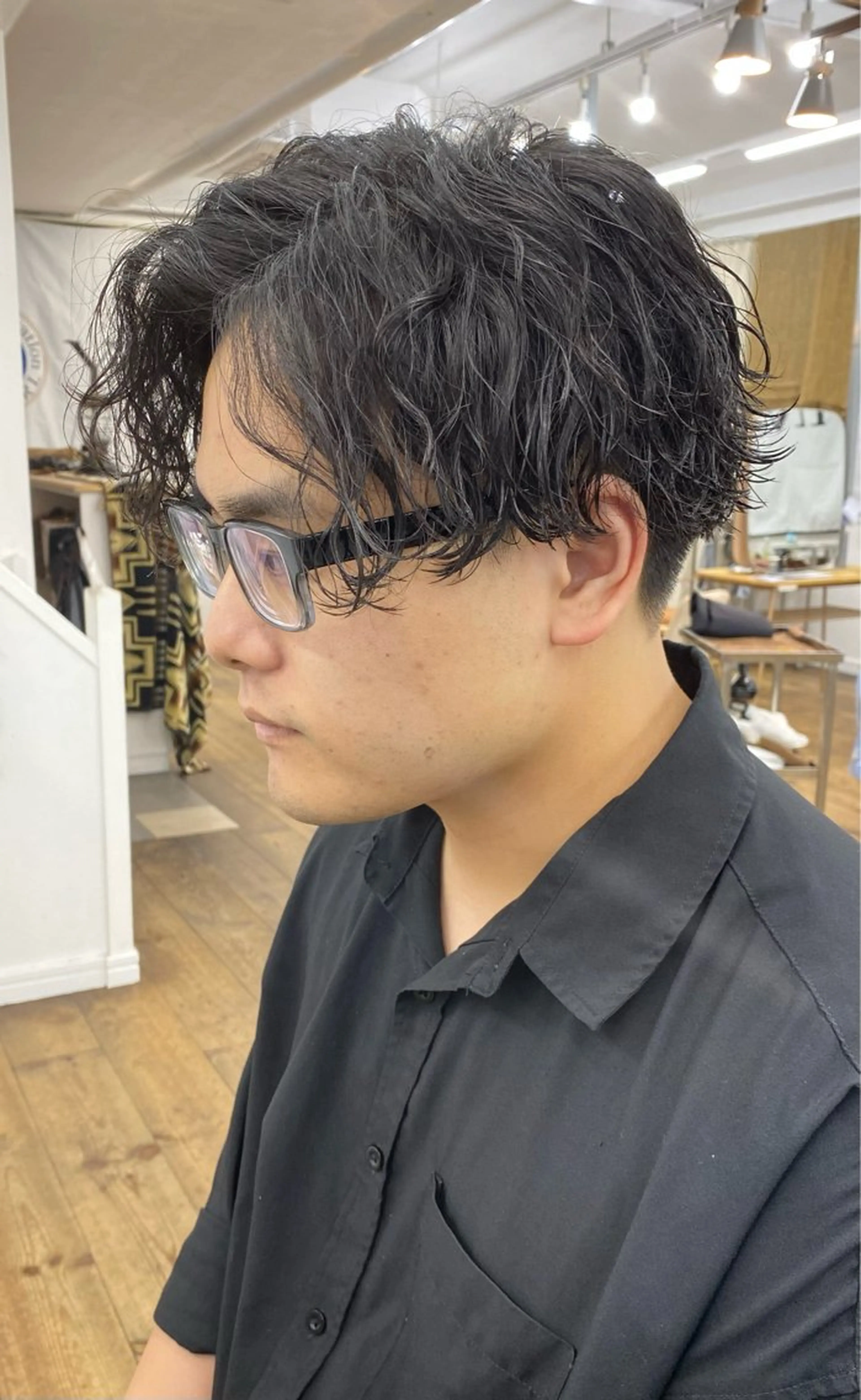 ショート パーマ メンズ メンズ特化サロン ウエダ　ヒロキのヘアスタイル