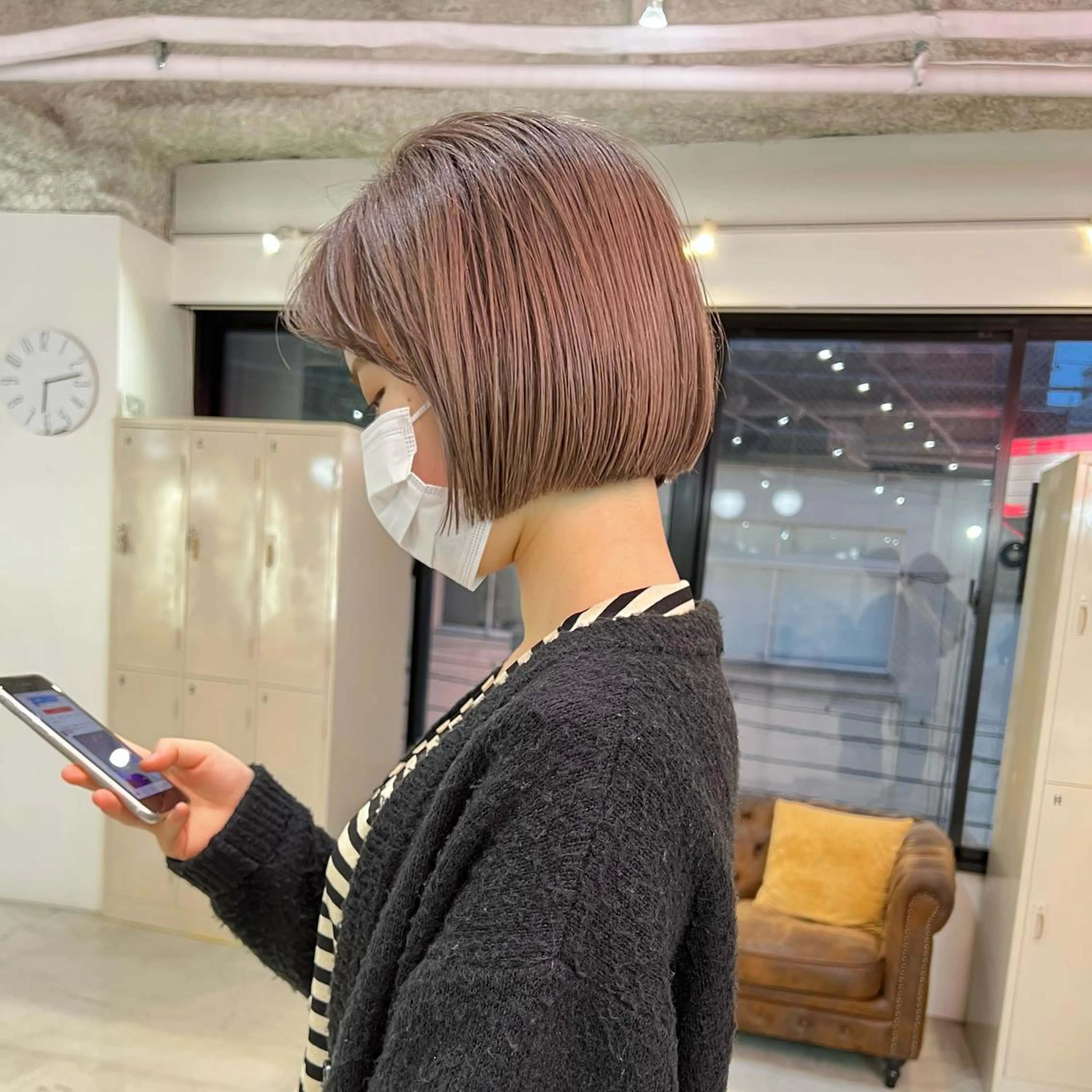 ショート カラー ヘアカラー トリートメント トレンドボブ /ミリヤのヘアスタイル