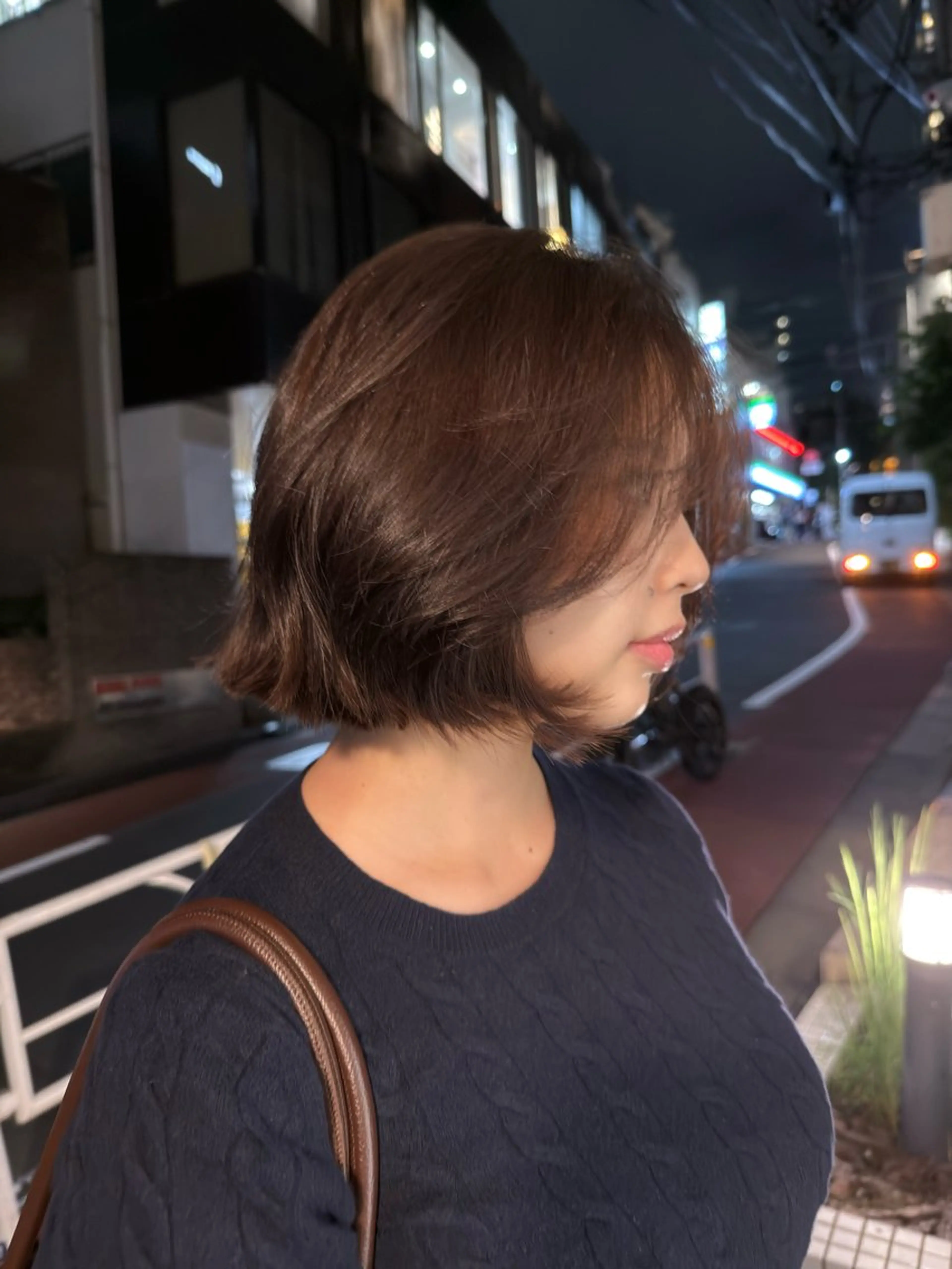 ショート カラー パーマ/ボブ /レイヤー チヒロのヘアスタイル