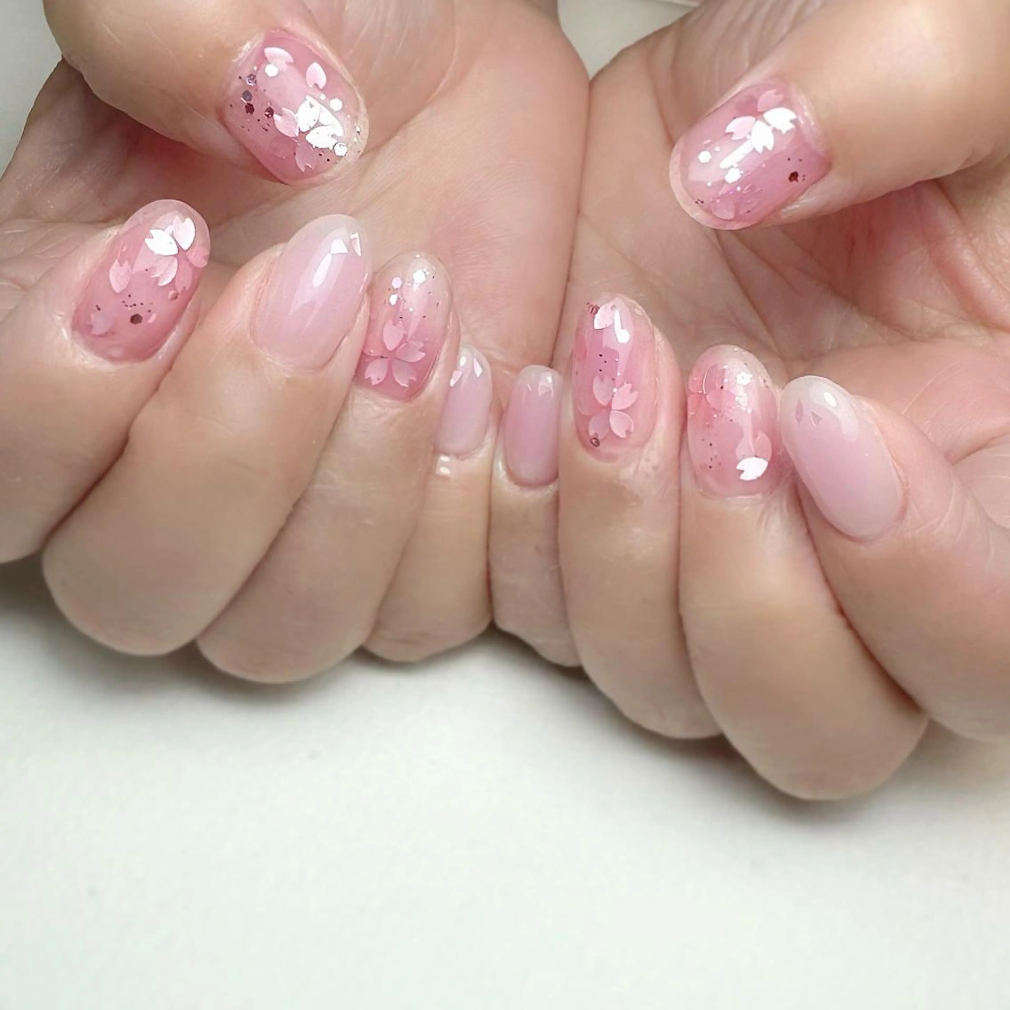 ネイル 桜ネイル ameria meguのネイルデザイン