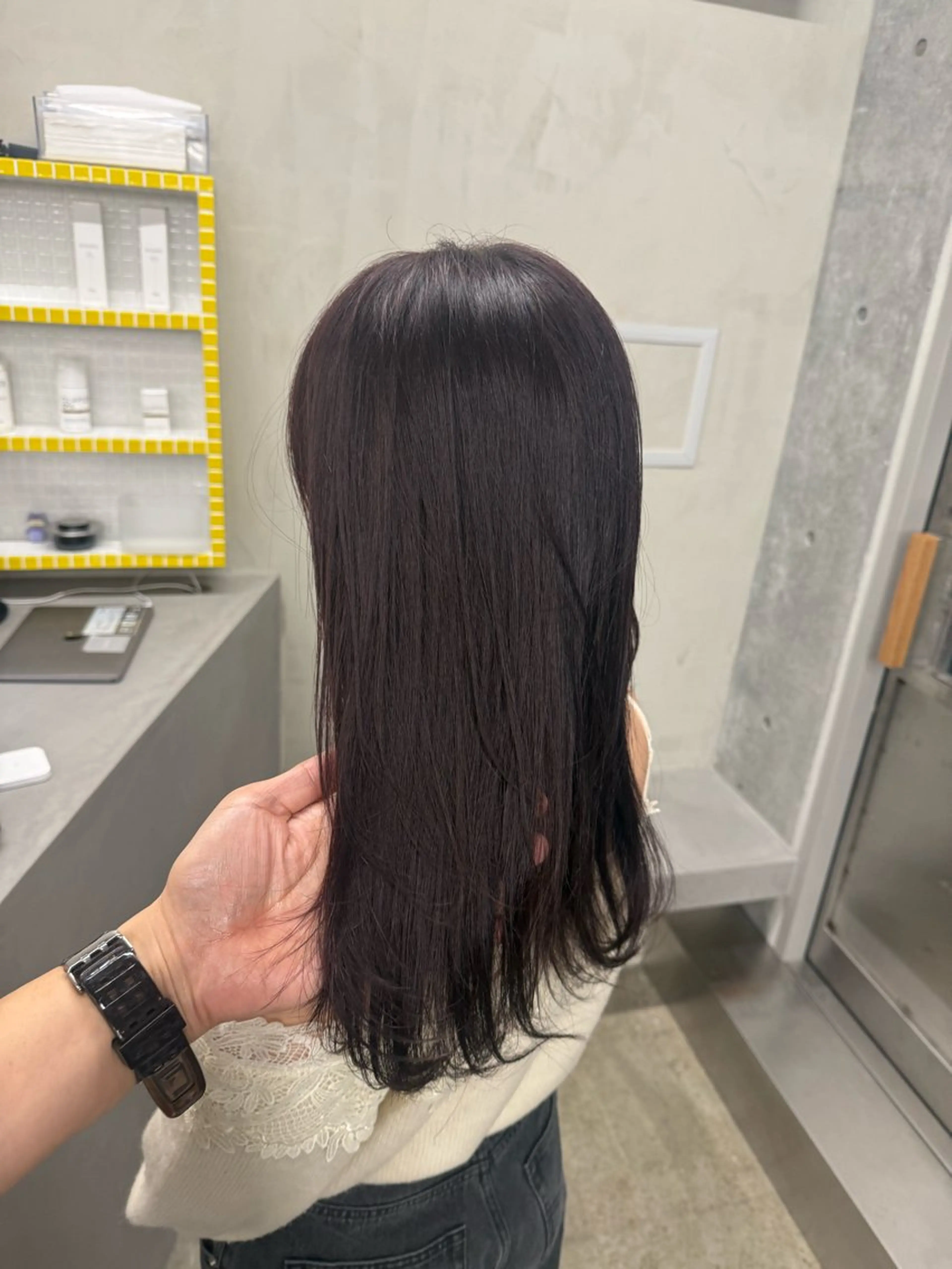 ロング カラー ラベンダーカラー レイヤーカット カット ヘアカラー トリートメント 誰より丁寧なカット/ 小林輝/レイヤーのヘアスタイル