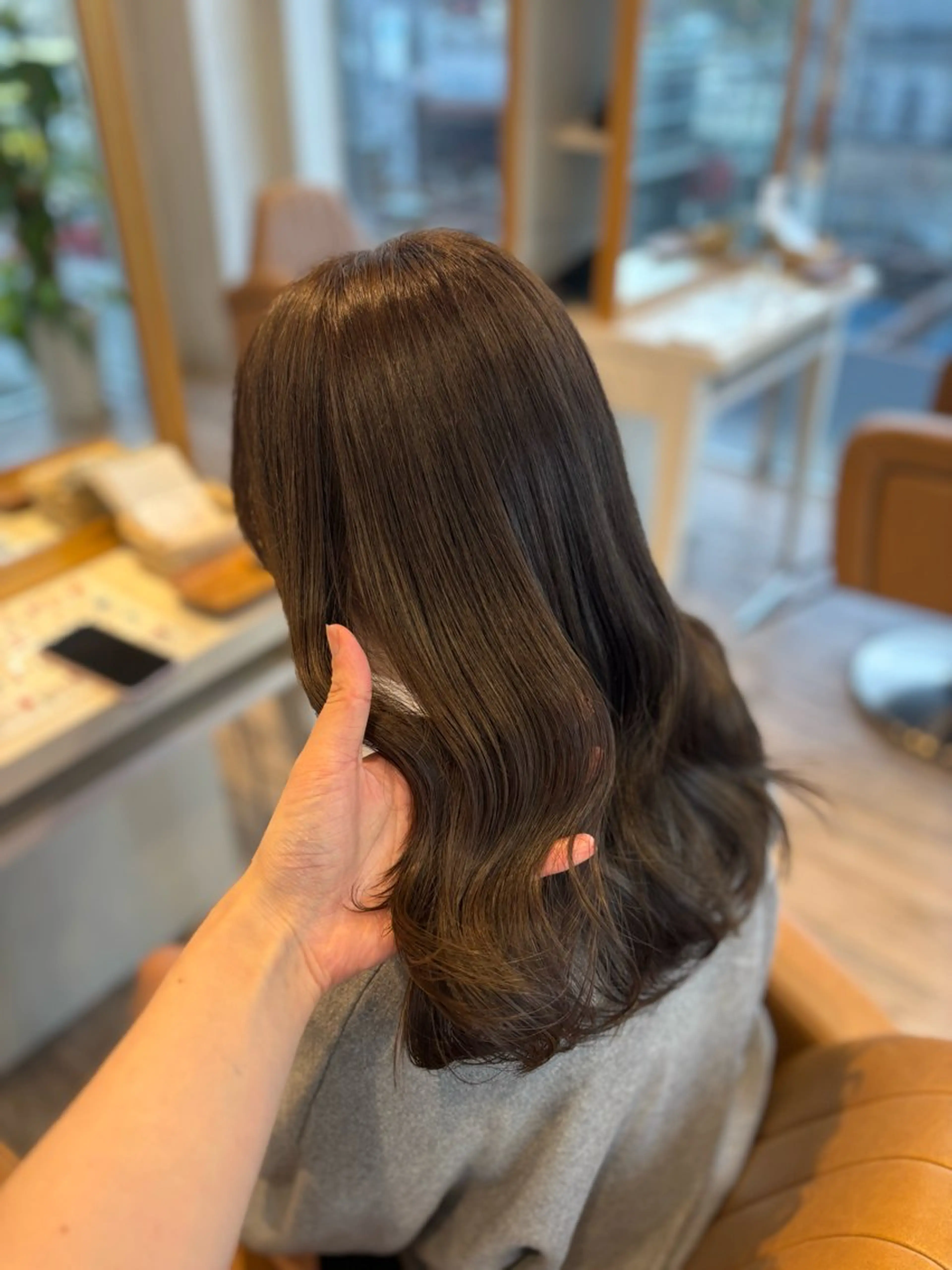 セミロング カラー カット ヘアカラー トリートメント yui🥀/ボブ /ブリーチなしカラーのヘアスタイル