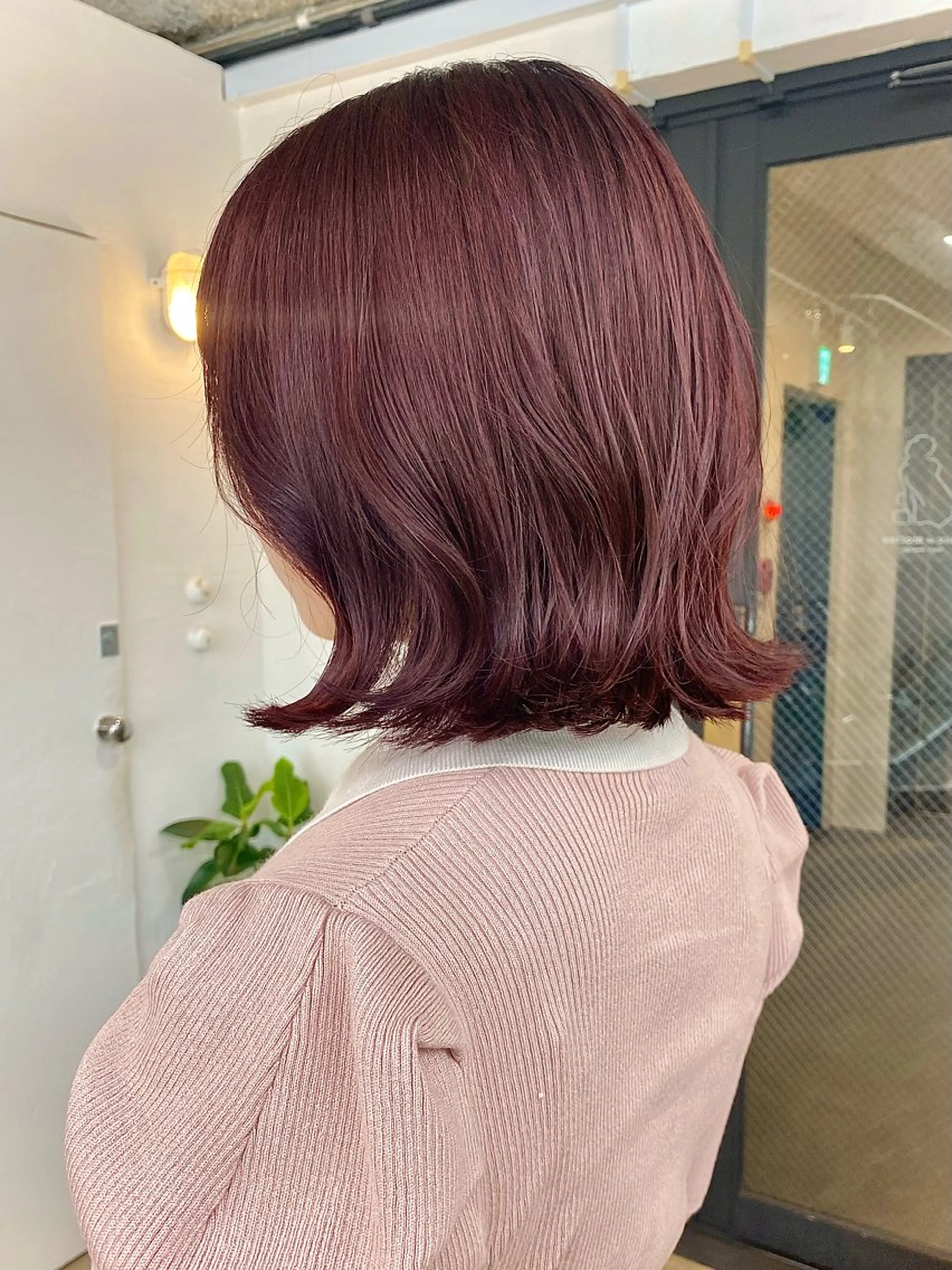 ミディアム カラー ブラウンカラー ピンクカラー 暖色カラー/天神/ ヘイマサクラのヘアスタイル