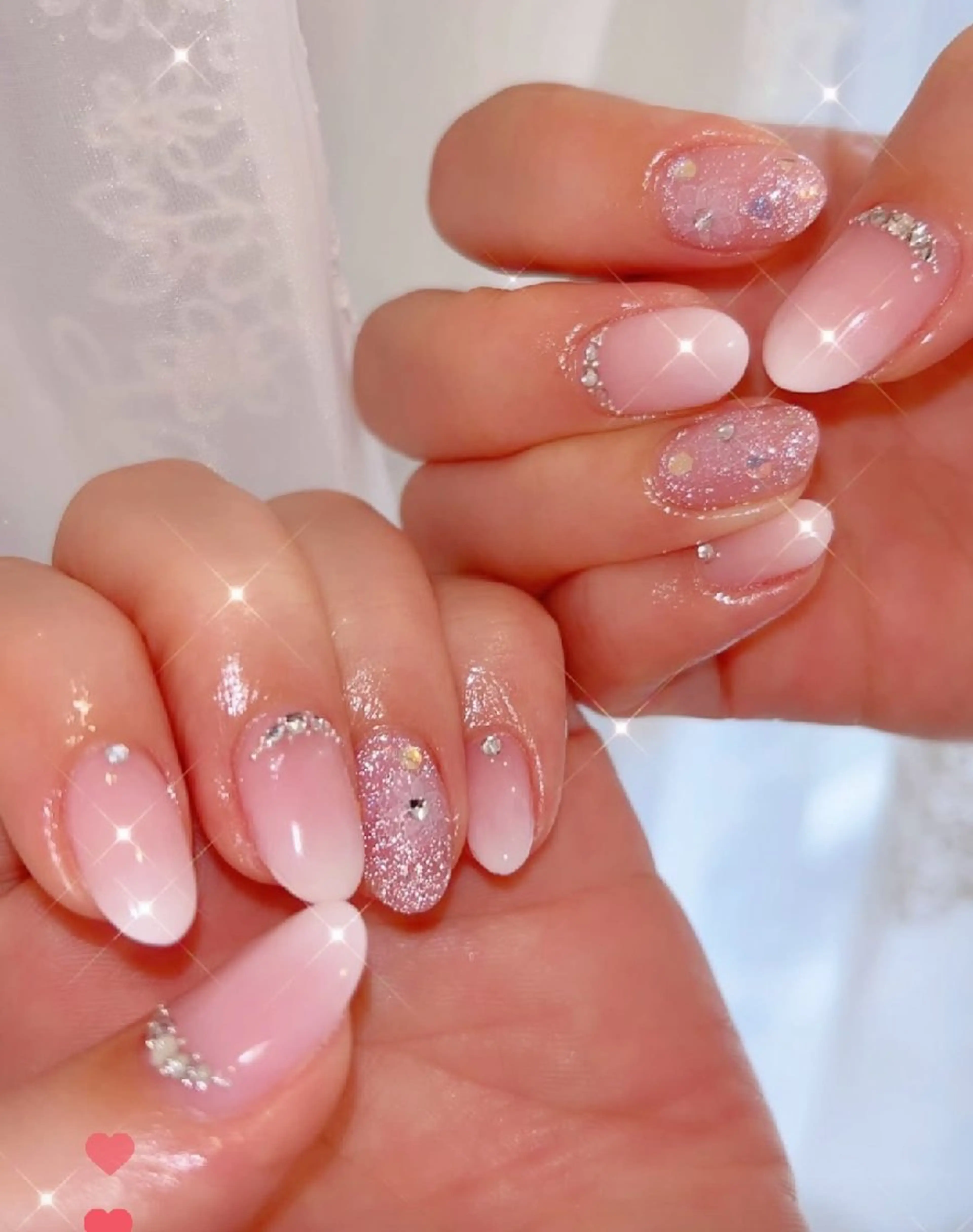 ネイル 長さ出し ジェルネイル 韓国ネイル マグネットネイル ニュアンスネイル ハンドネイル I LOVE ME NAIL.｡.:*♡のネイルデザイン