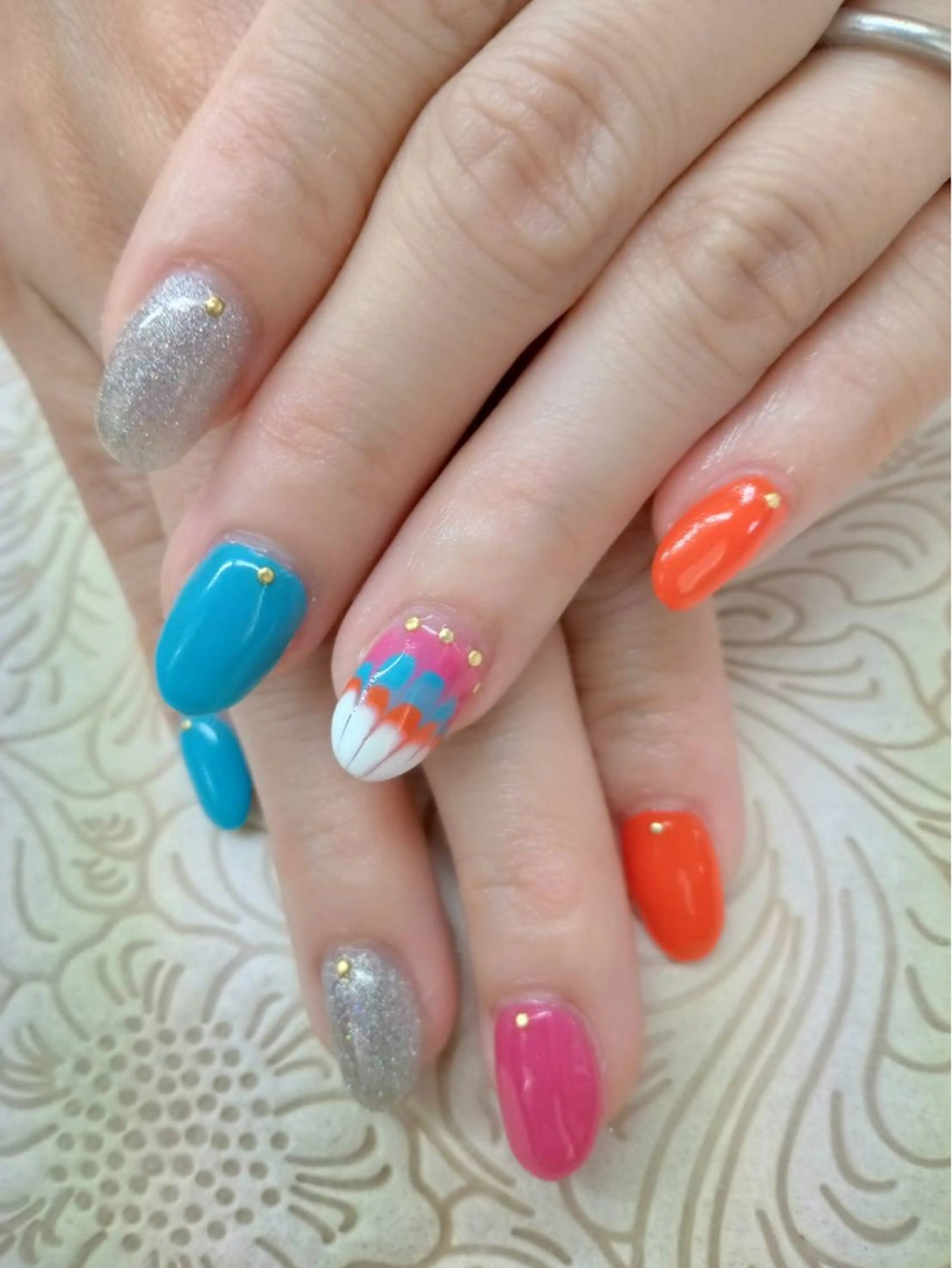 ネイル フラワーネイル precious nail room所属・precious nail roomのネイルデザイン