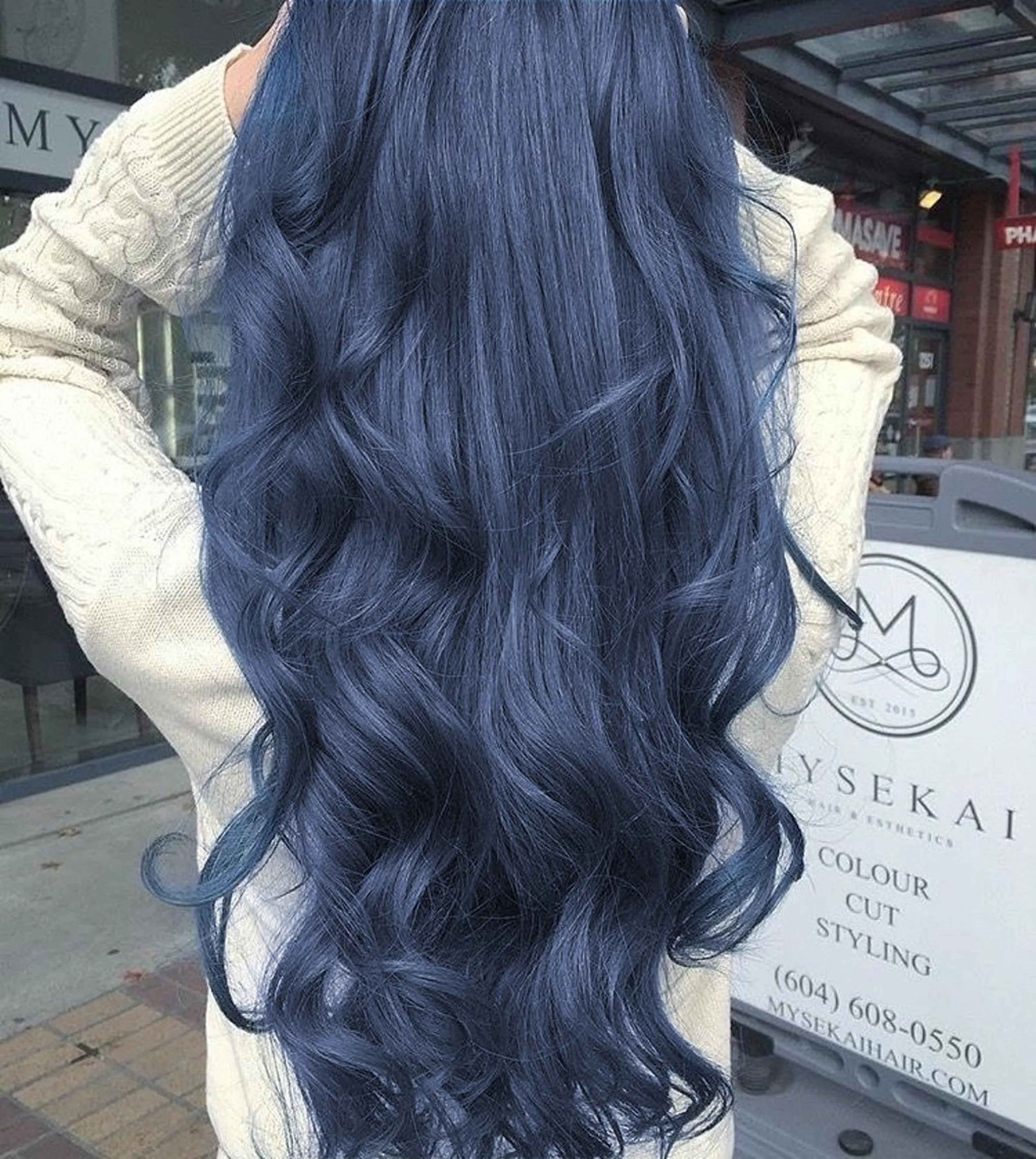 ロング カラー 韓国っぽ♡寒色/暗髪 🫧MOEKA🦋のヘアスタイル