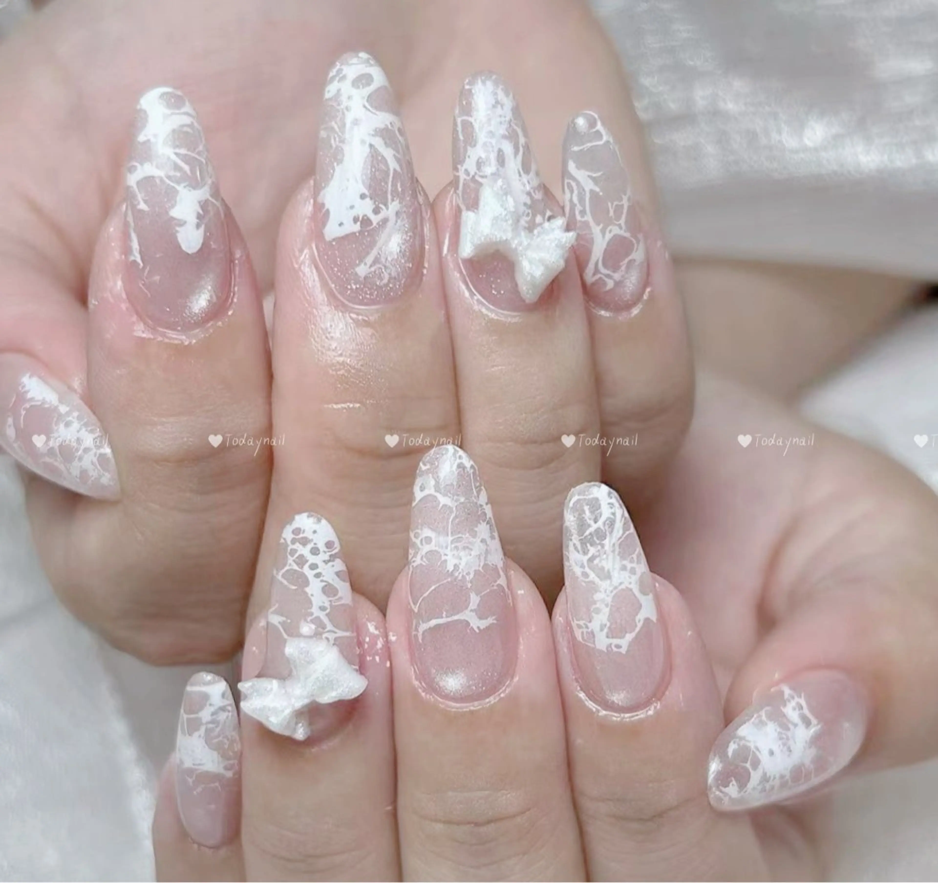 ネイル レース ハンドネイル 🎀Today nail💅のネイルデザイン